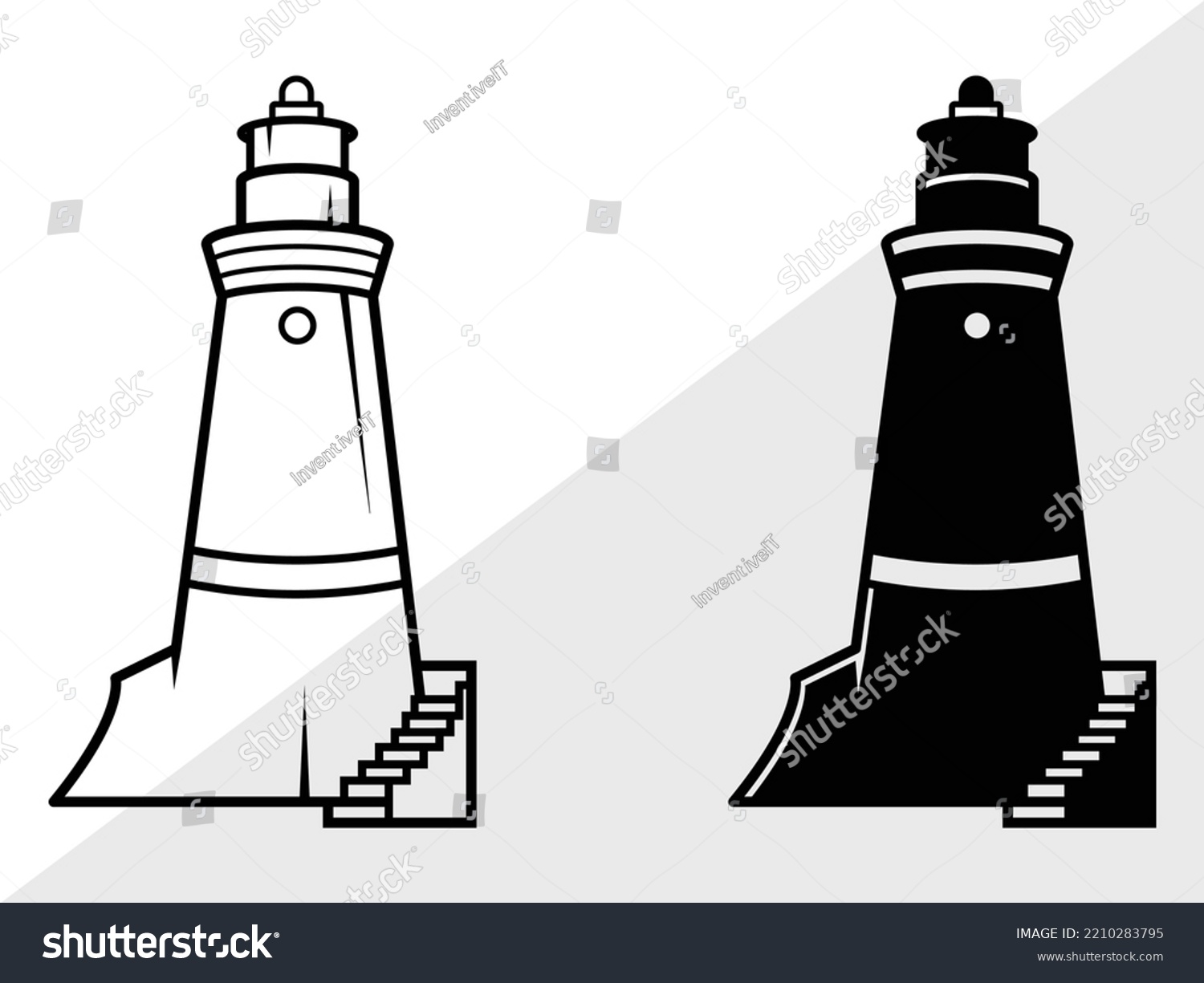 SVG of Lighthouse SVG Printable Vector Illustration svg