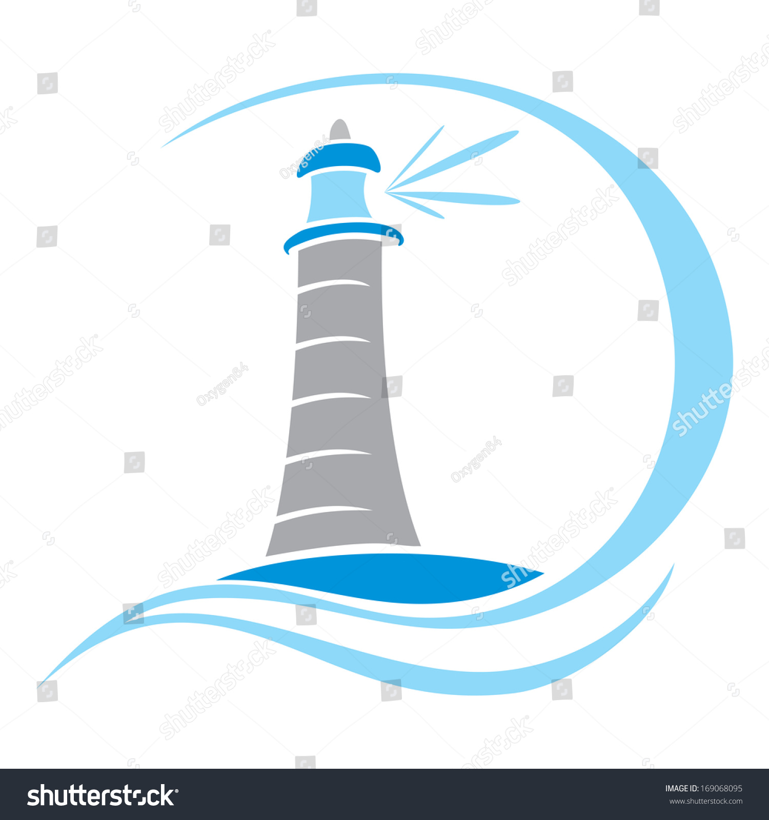 Lighthouse Symbol Stock Vector (Royalty Free) 169068095 | Shutterstock