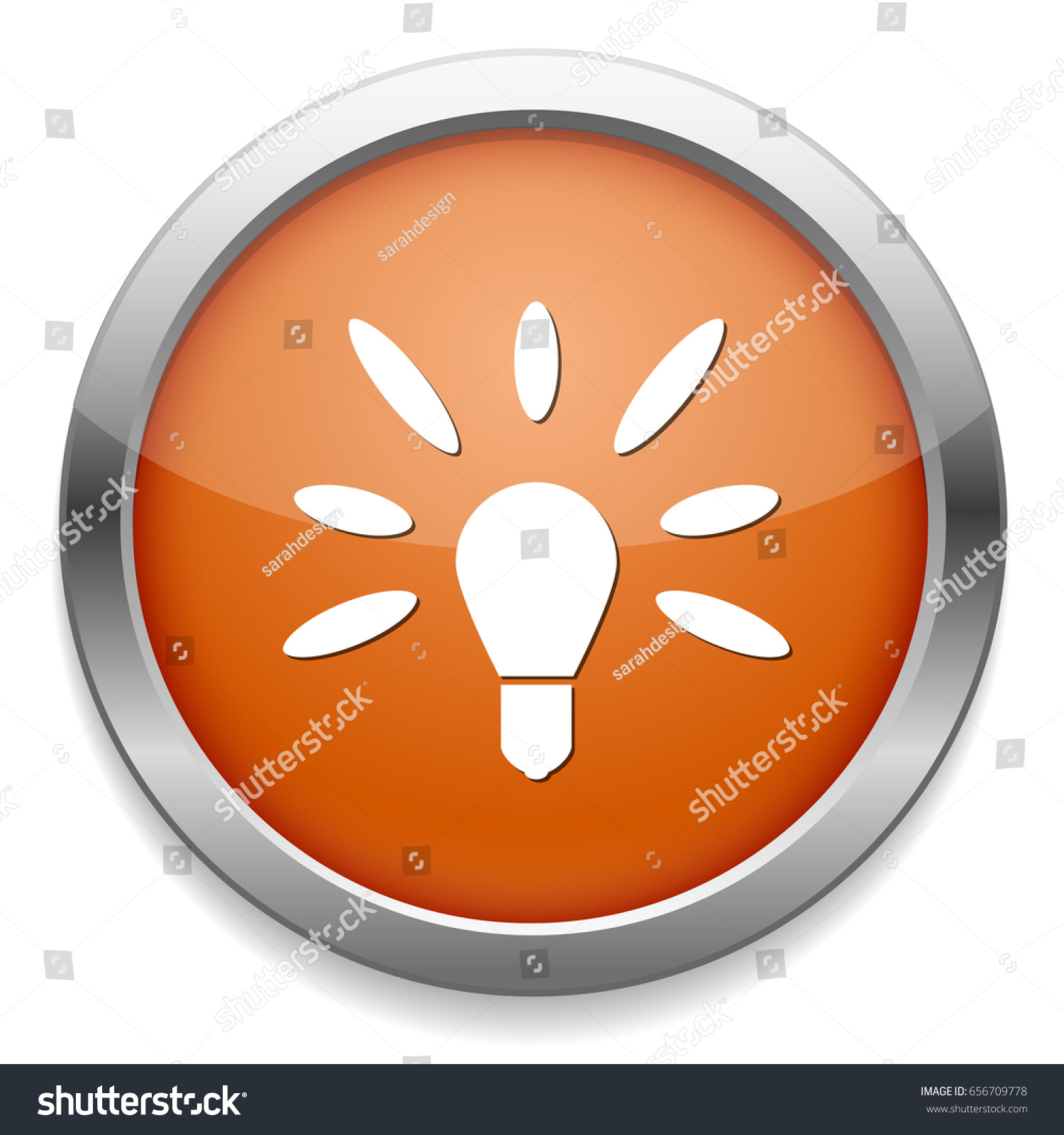 Lighting Bulb Icon Stock Vector Royalty Free 656709778 