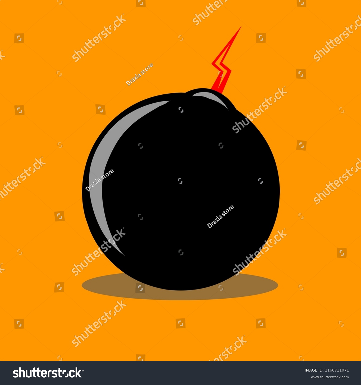 Lightning Boom Vector Combination Lightning Boom Stock Vector (Royalty
