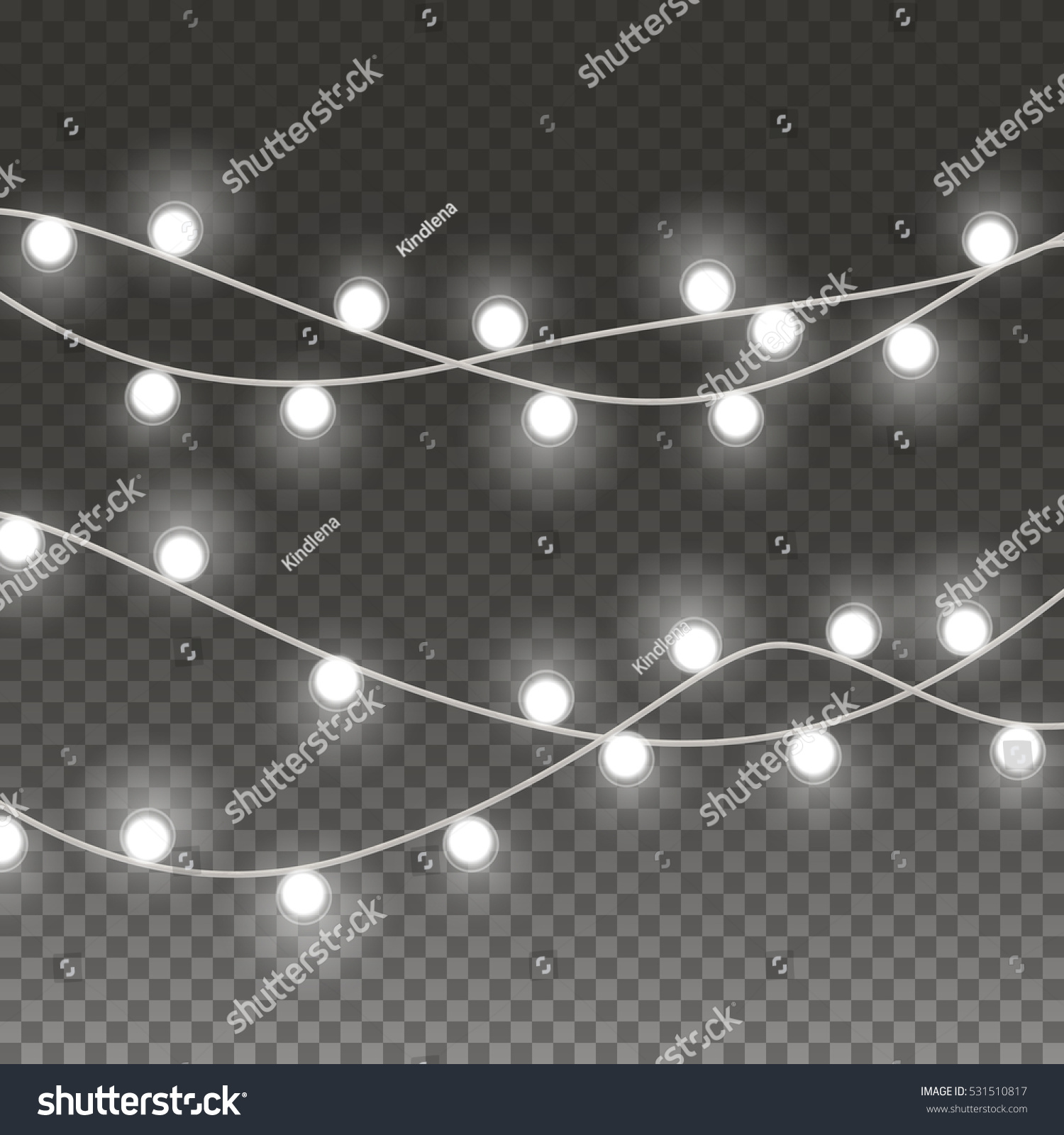 lights string bulbs isolated on transparent stock vector lights string bulbs isolated on transparent stock vector