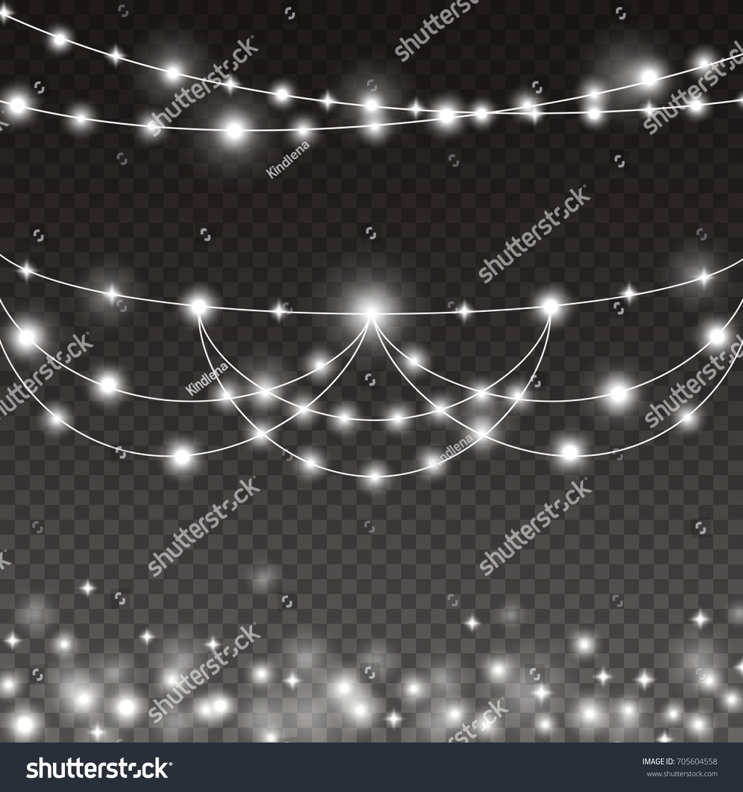 lights string bulbs isolated on transparent stock vector lights string bulbs isolated on transparent stock vector