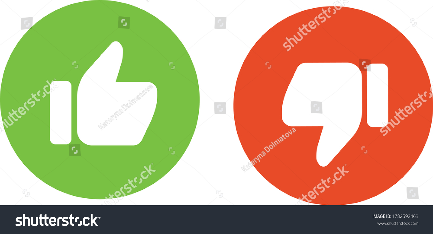 Like Dislike Icons Collection Vector Stock Vector (Royalty Free ...