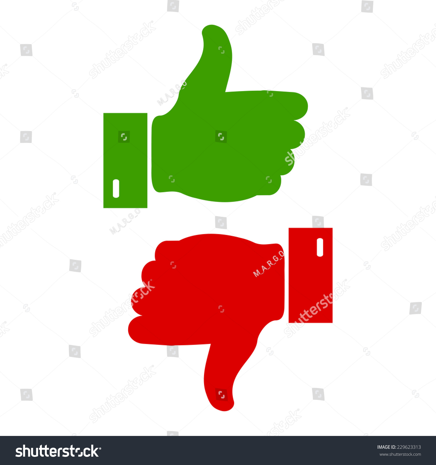 Like And Unlike Symbol. Vector Illustration. - 229623313 : Shutterstock