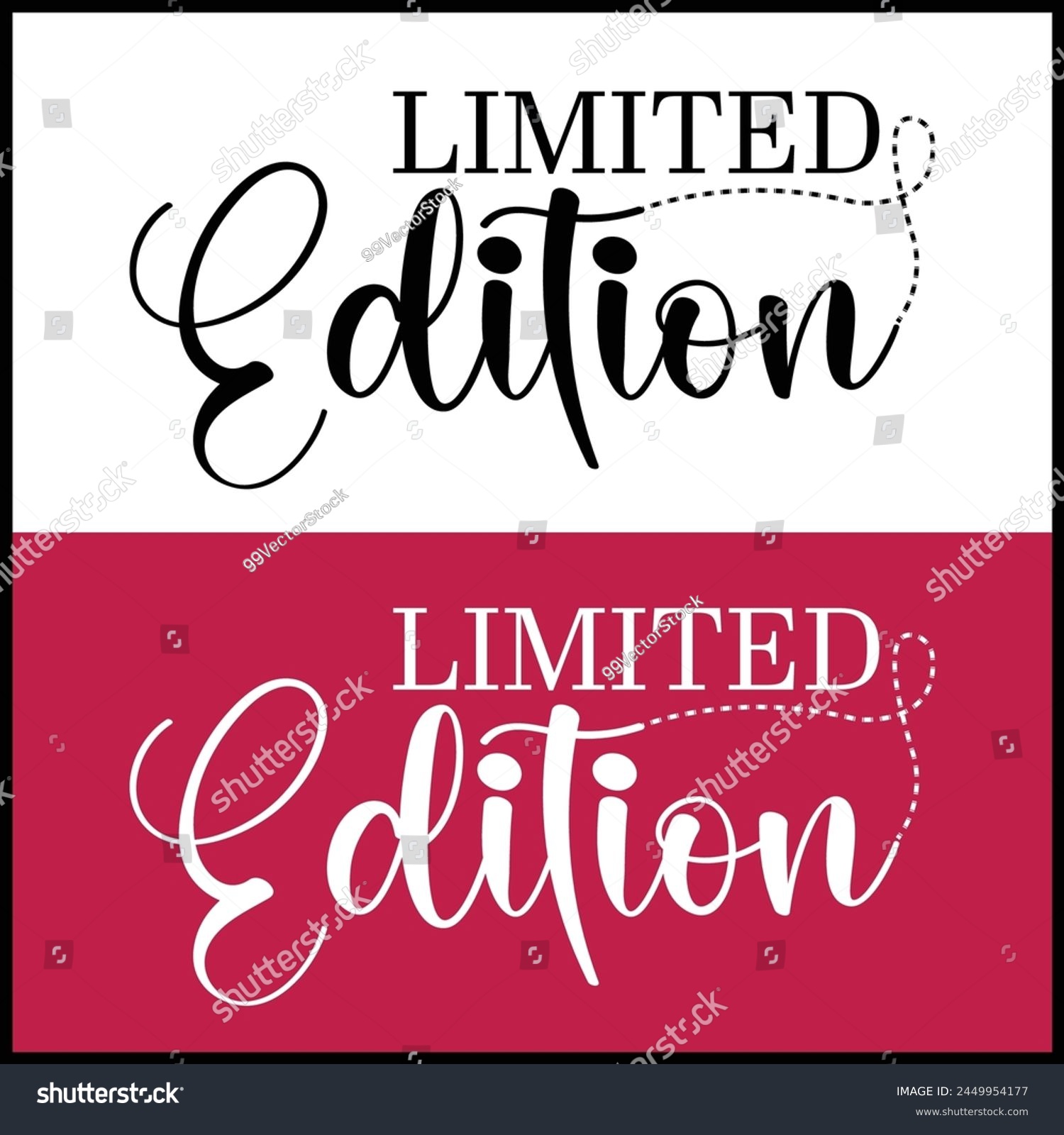 SVG of Limited Edition Vector Design | Shirt Print Design svg