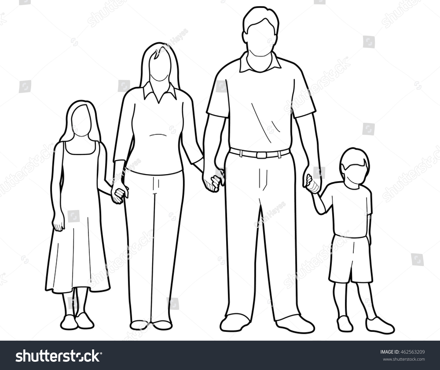 Easy Drawing Of Family