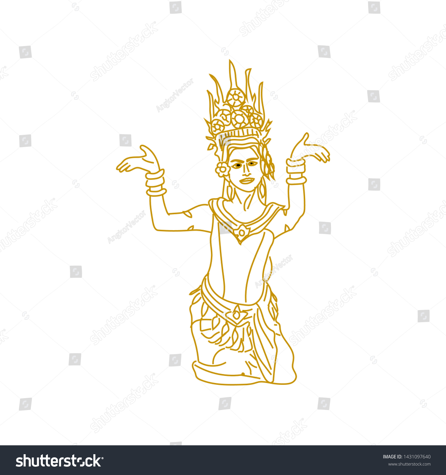 Apsara drawing Images, Stock Photos & Vectors Shutterstock