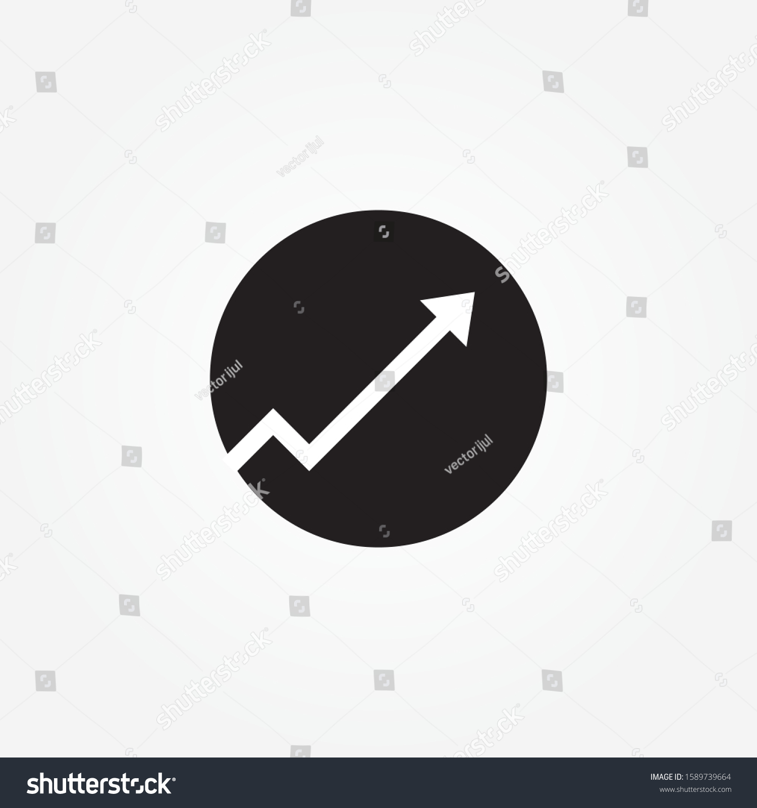 Line Graph Icon Graph Chart Isolated Stock Vector (Royalty Free ...