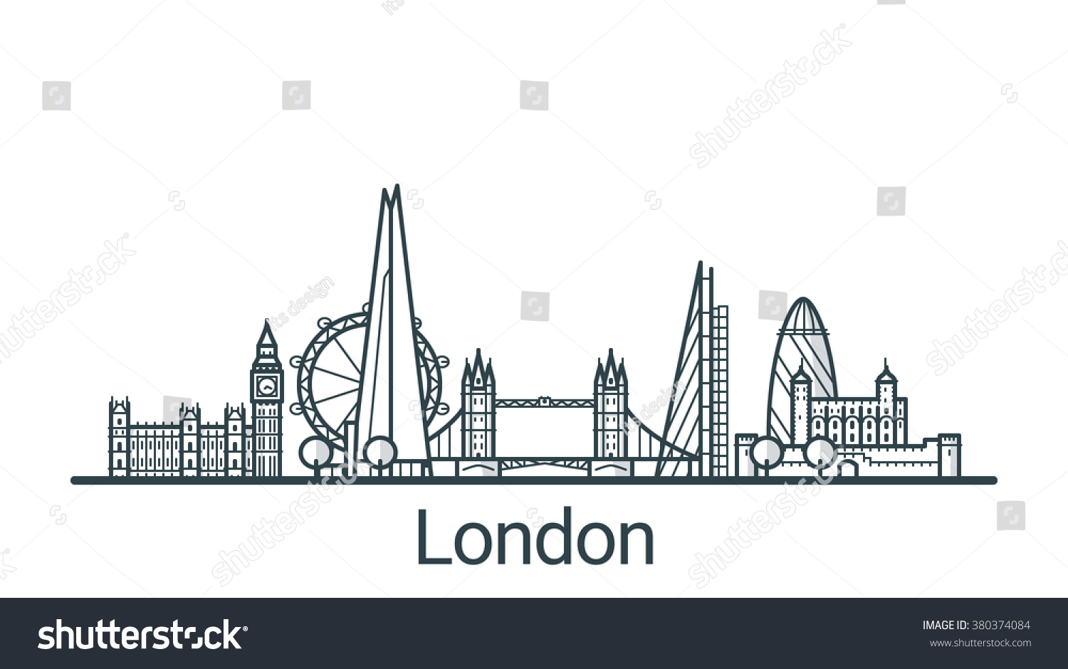 10,835 London outline Images, Stock Photos & Vectors | Shutterstock