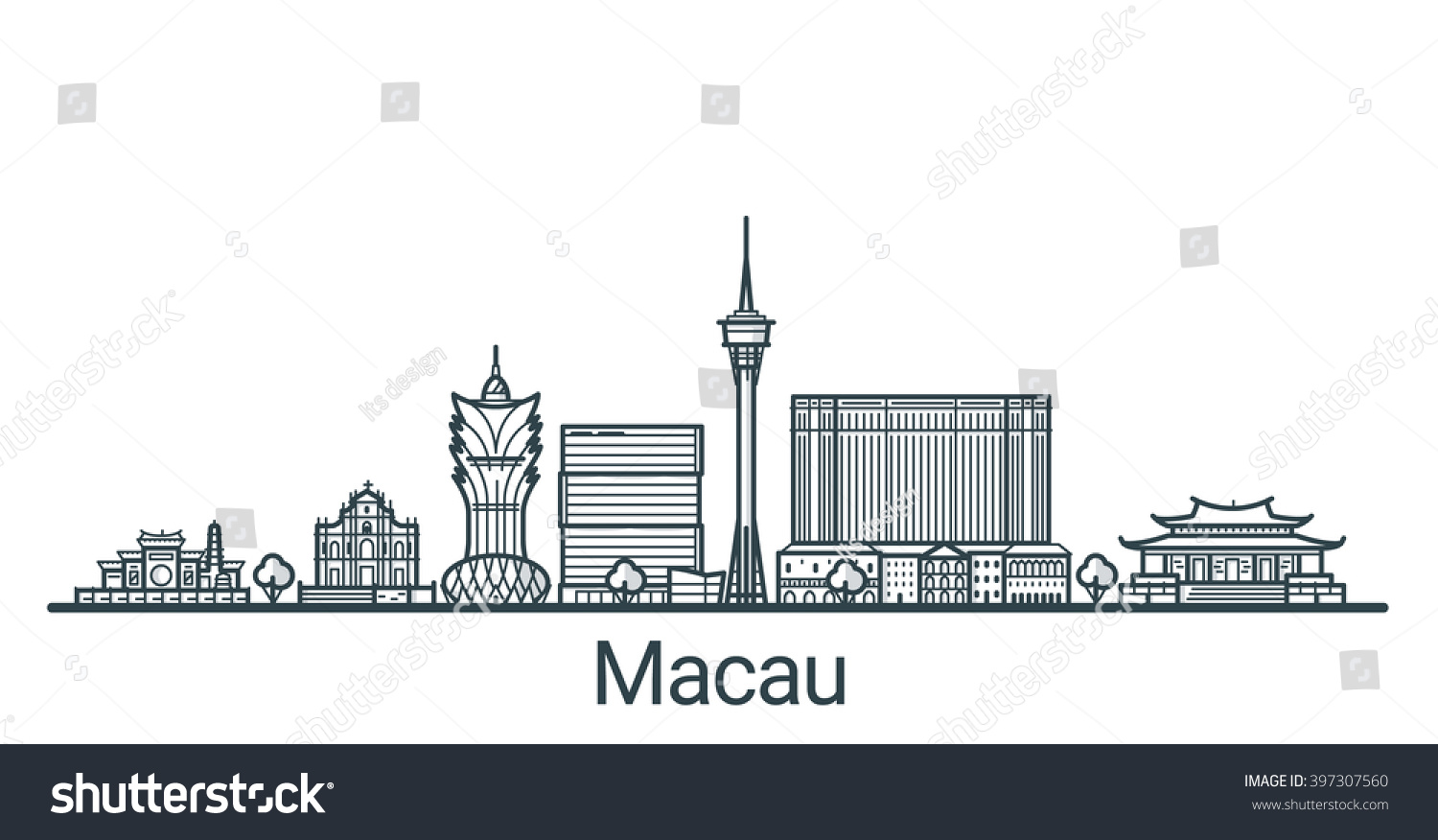 391 Macau tower Stock Vectors, Images & Vector Art | Shutterstock