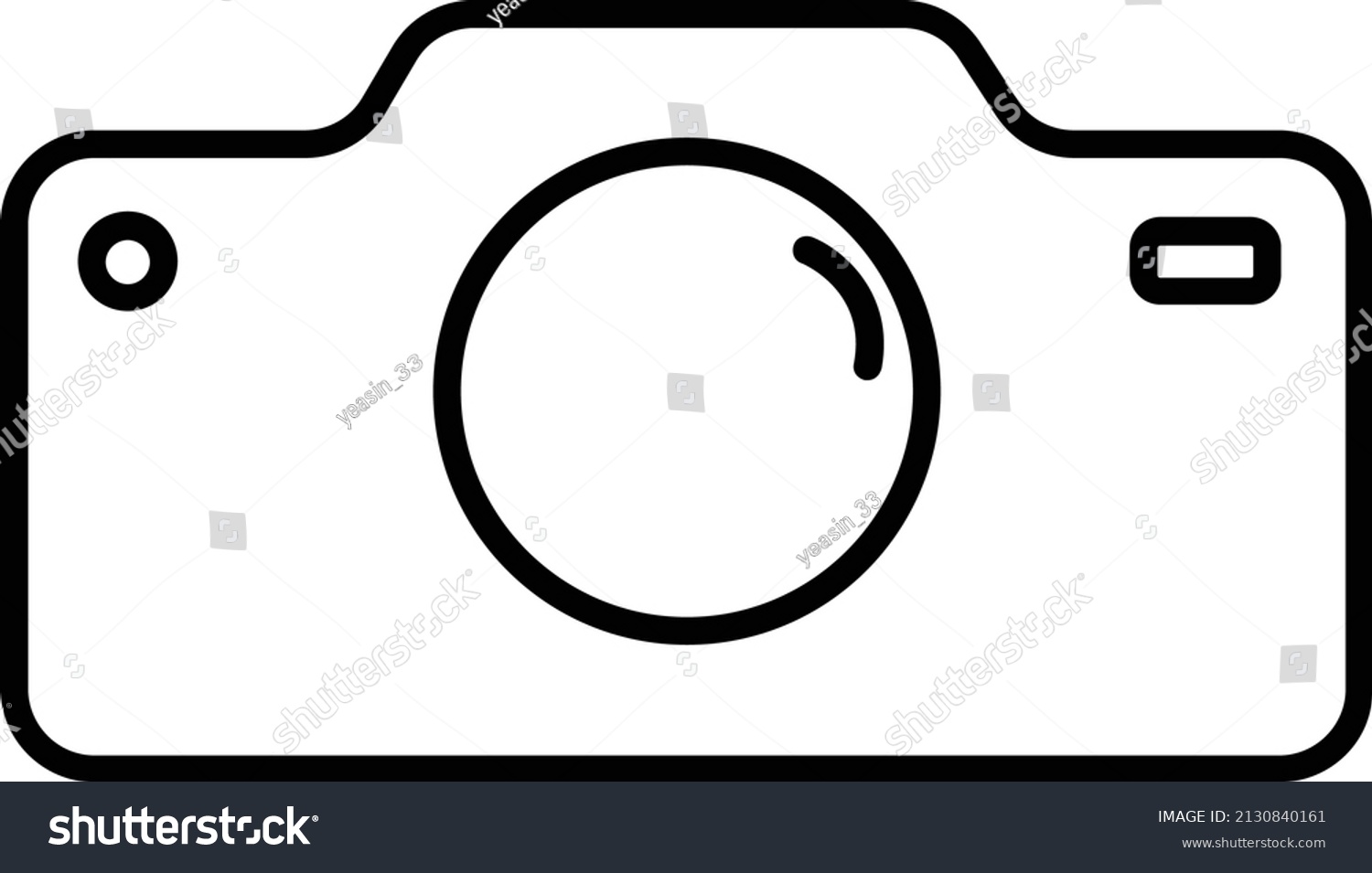 Linear Camera Icon Home Screen App Stock Vector (Royalty Free ...