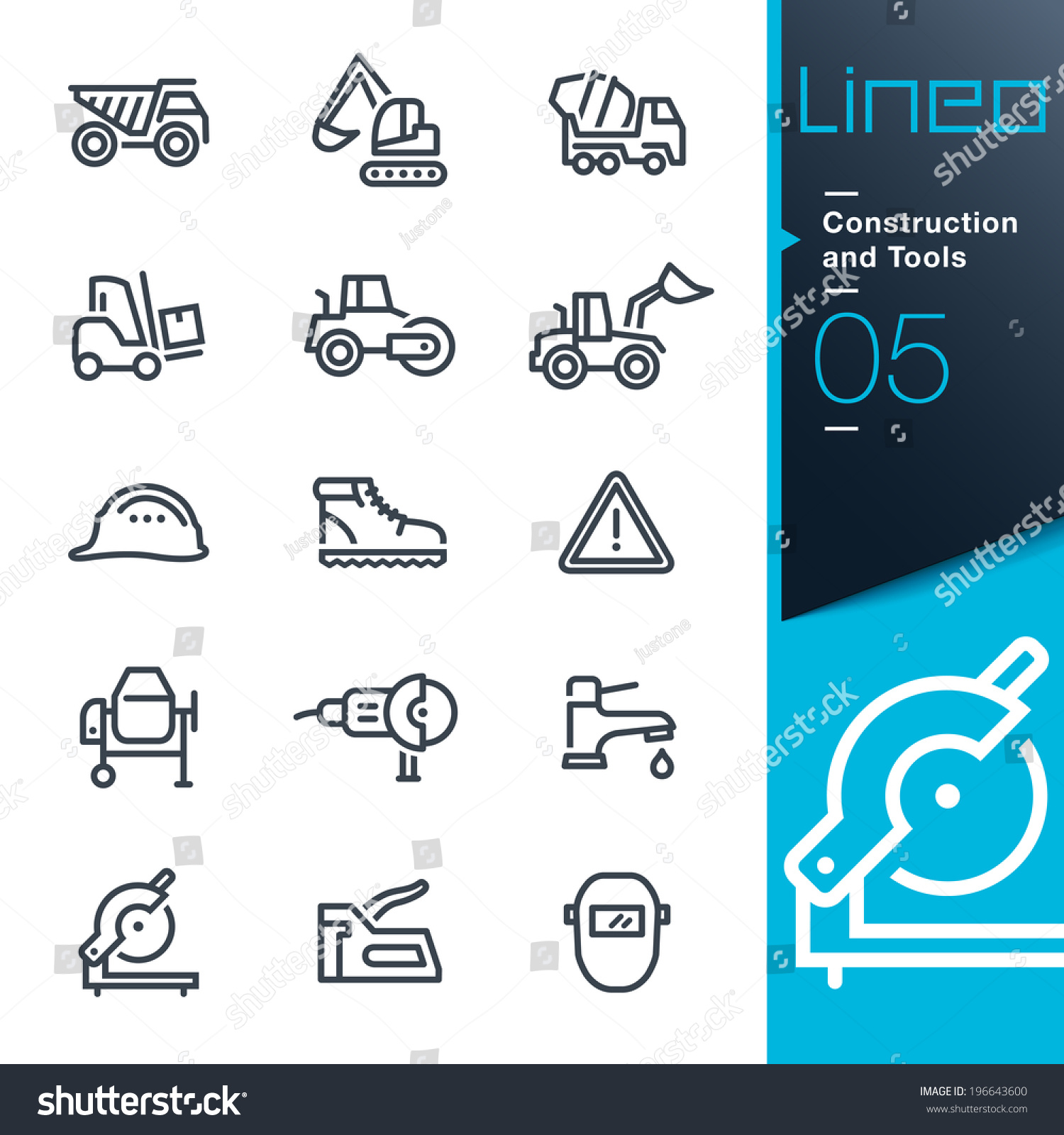 SVG of Lineo - Construction and Tools outline icons svg