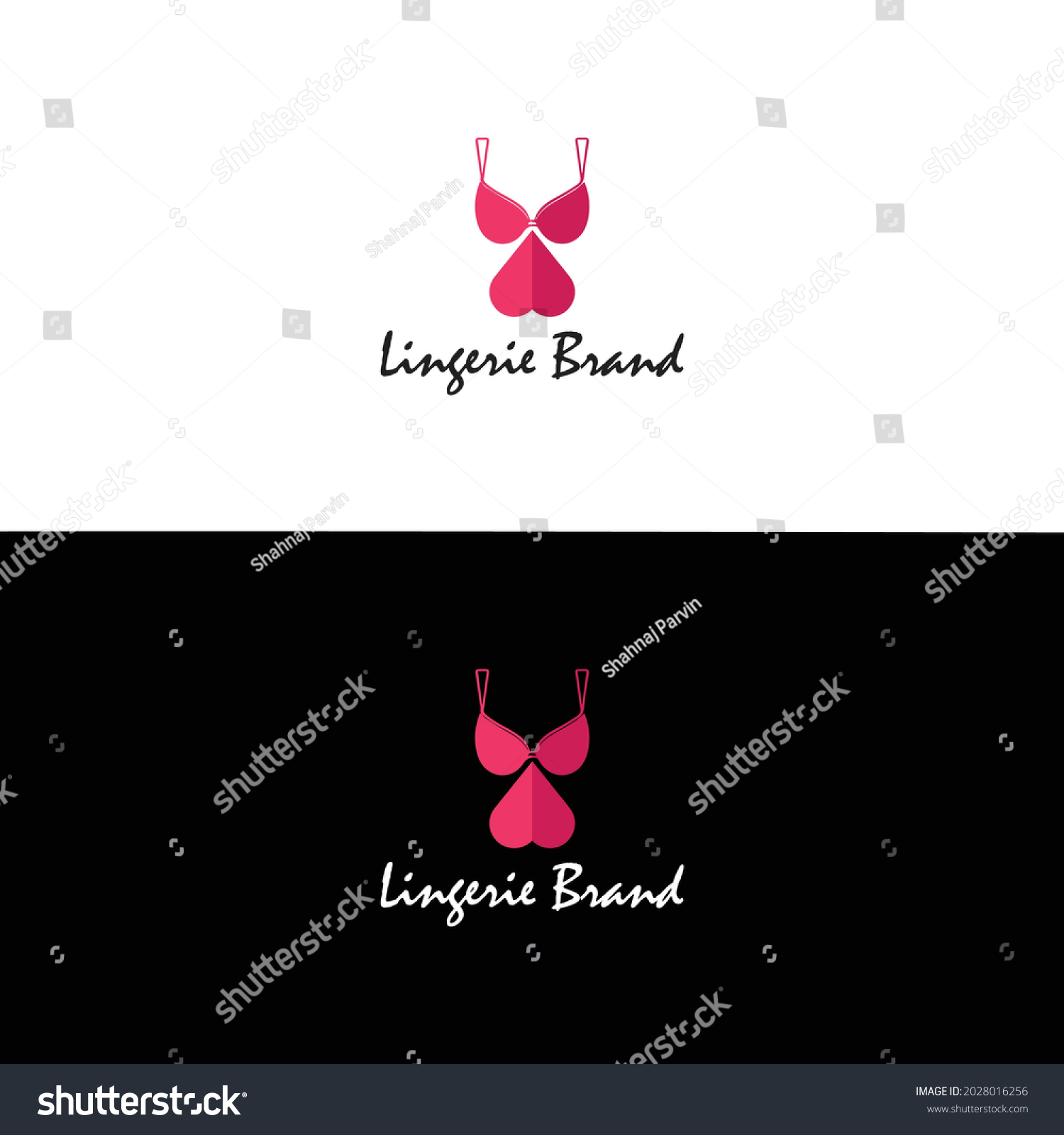 Lingerie Brand Logo Design Illustration Stock Vector (Royalty Free ...