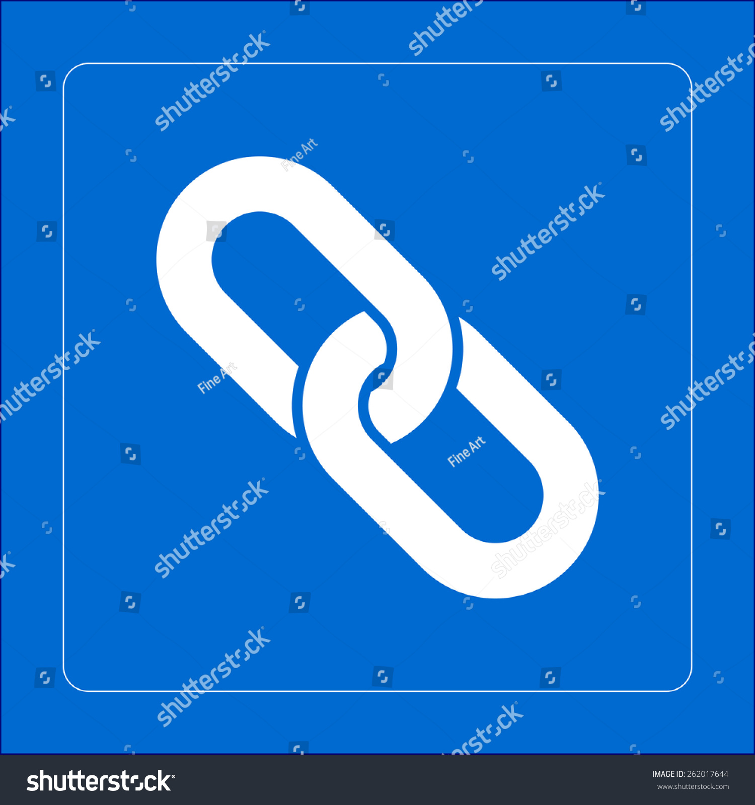 Link Single Iconchain Link Symbol Stock Vector (Royalty Free) 262017644