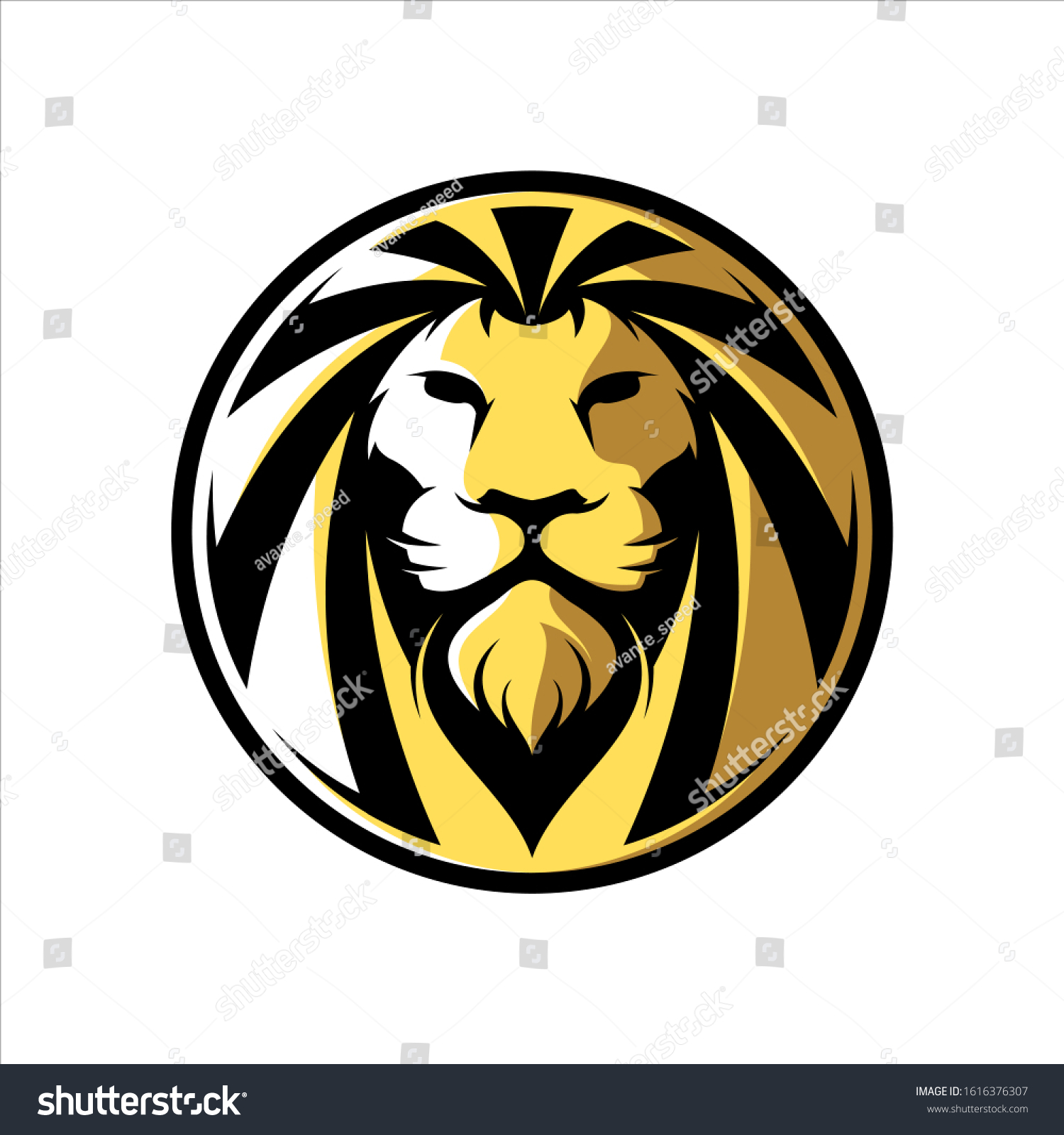 Lion Abstract Logo Design Vector Stock Vector (Royalty Free) 1616376307 ...