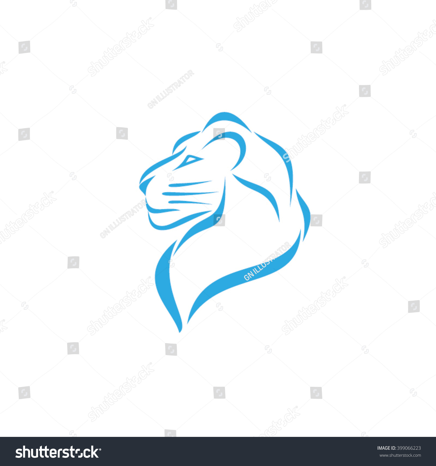 Lion Icon. Stock Vector Illustration 399066223 : Shutterstock