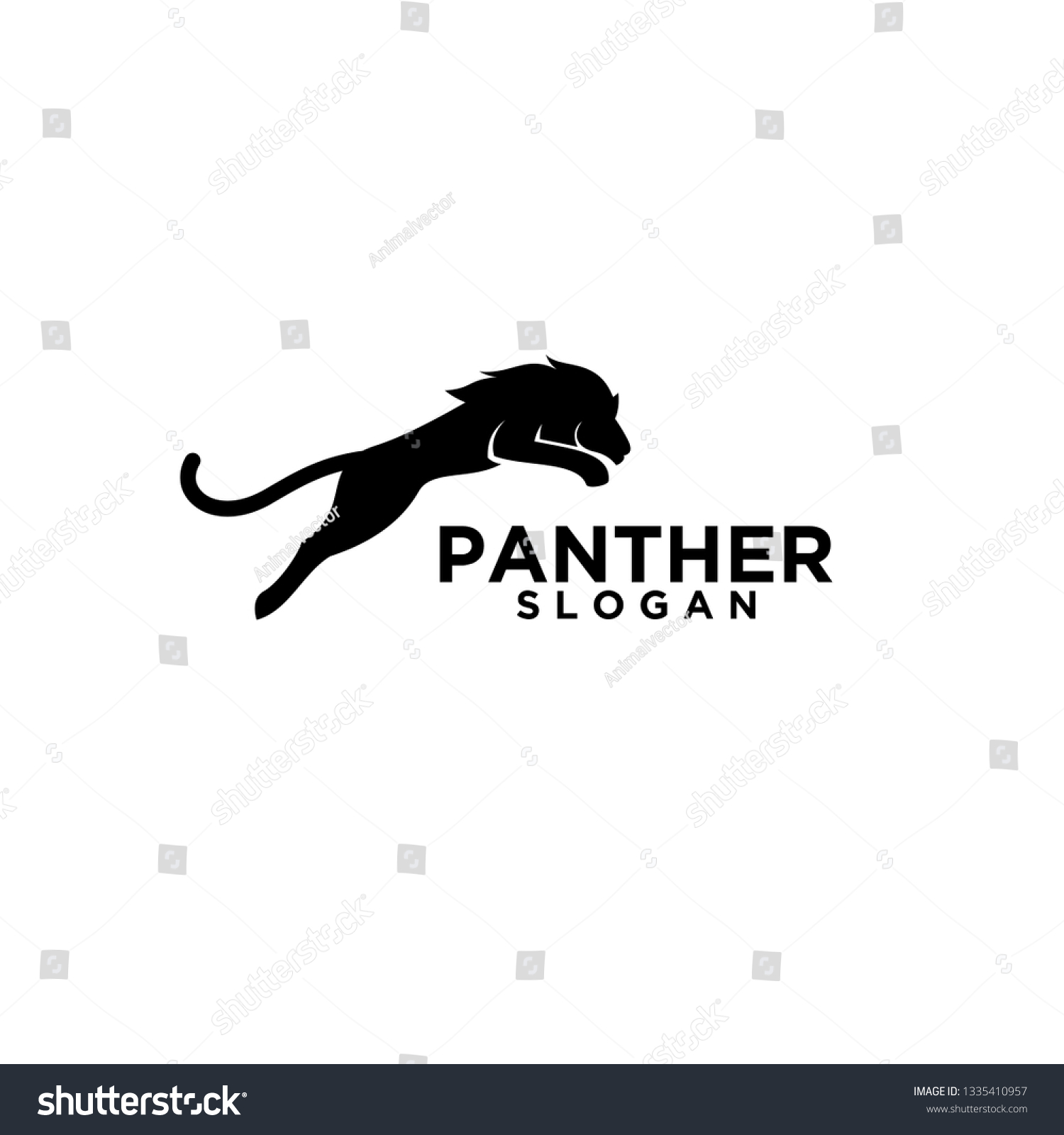 Lion Jump Logo Icon Designs Vector Stock Vector (Royalty Free ...