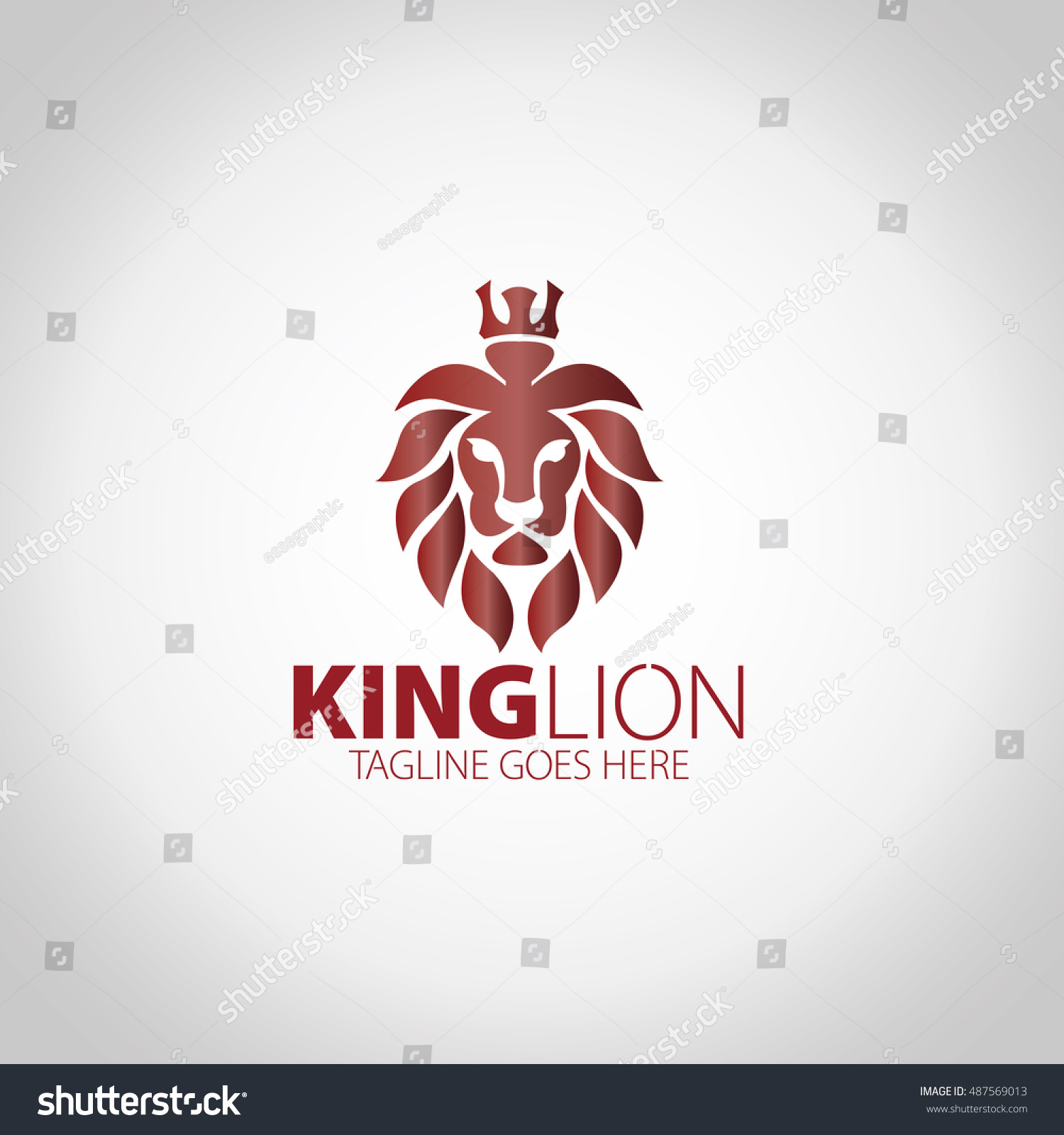 Lion Logo Stock Vector 487569013 : Shutterstock