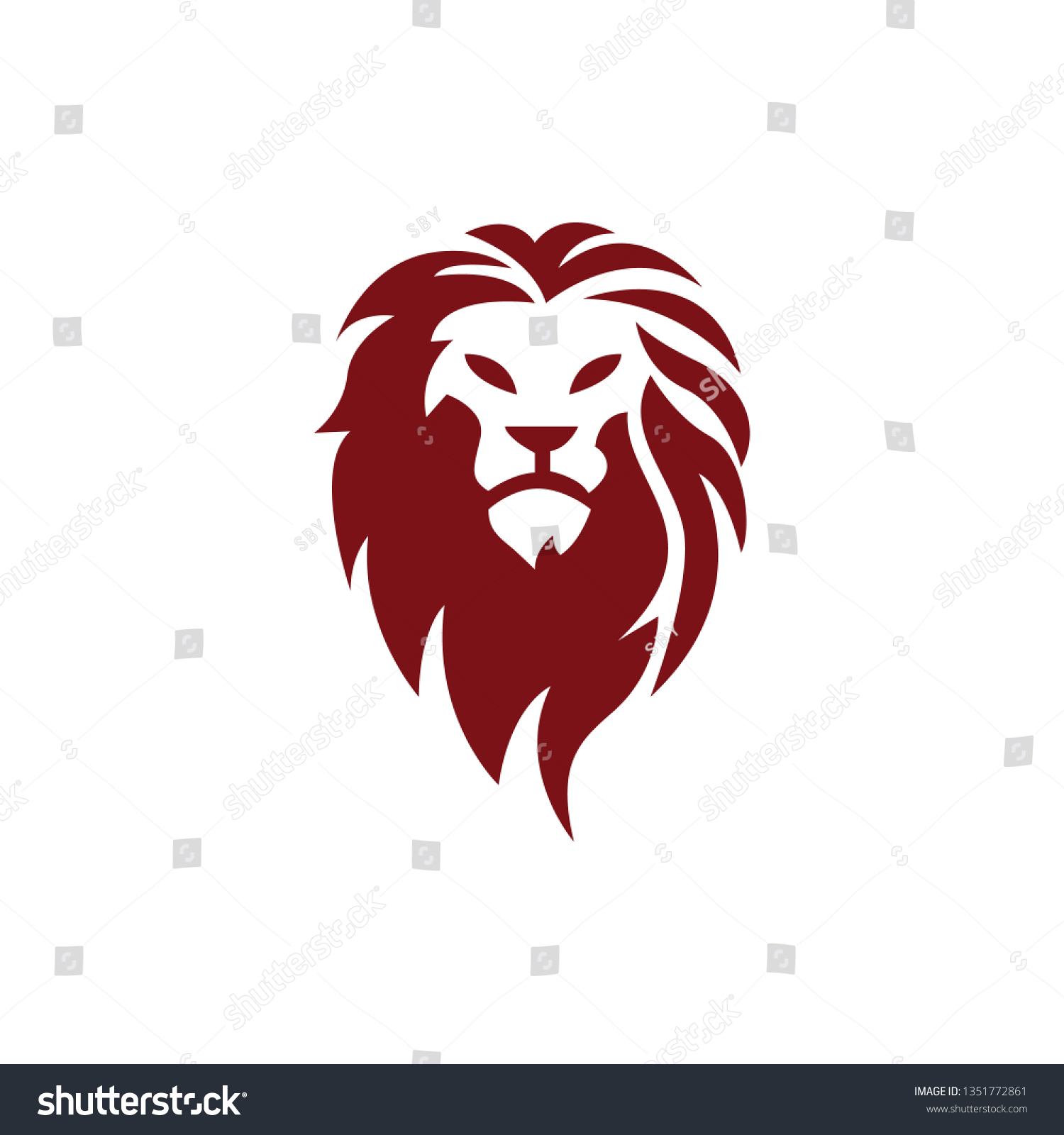 Lion Logo Design Ideas Stock Vector Royalty Free