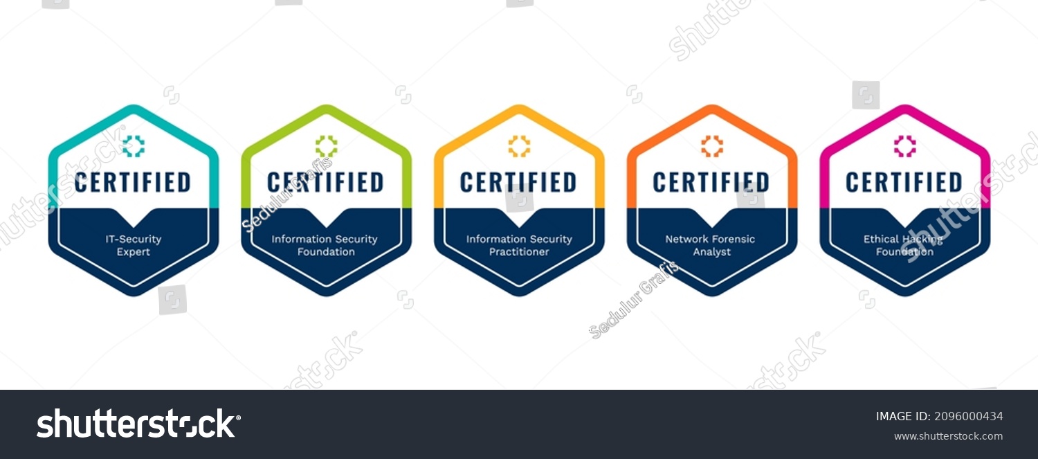 List Computer Security Certifications Vector Design Stock Vector ...