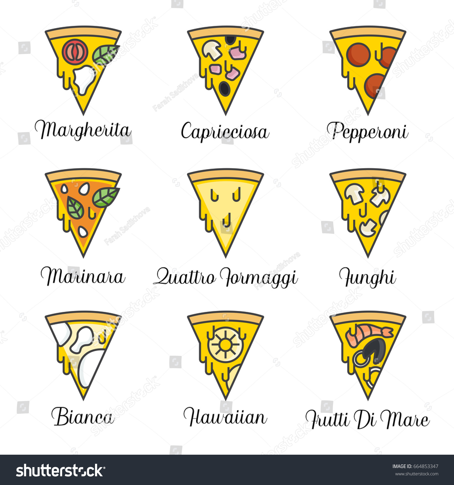 list pizza flavors names