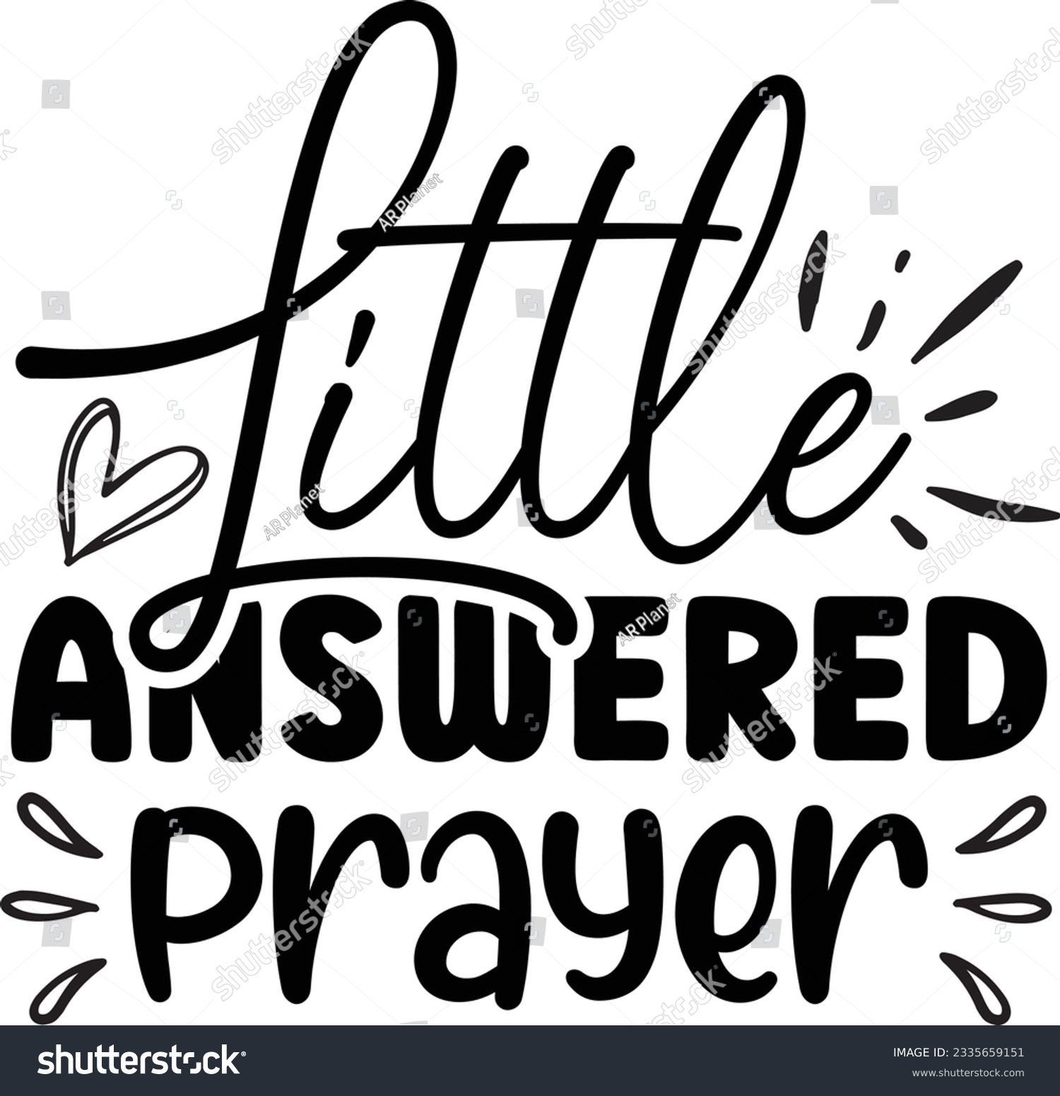 SVG of Little Answered prayer SVG Design svg