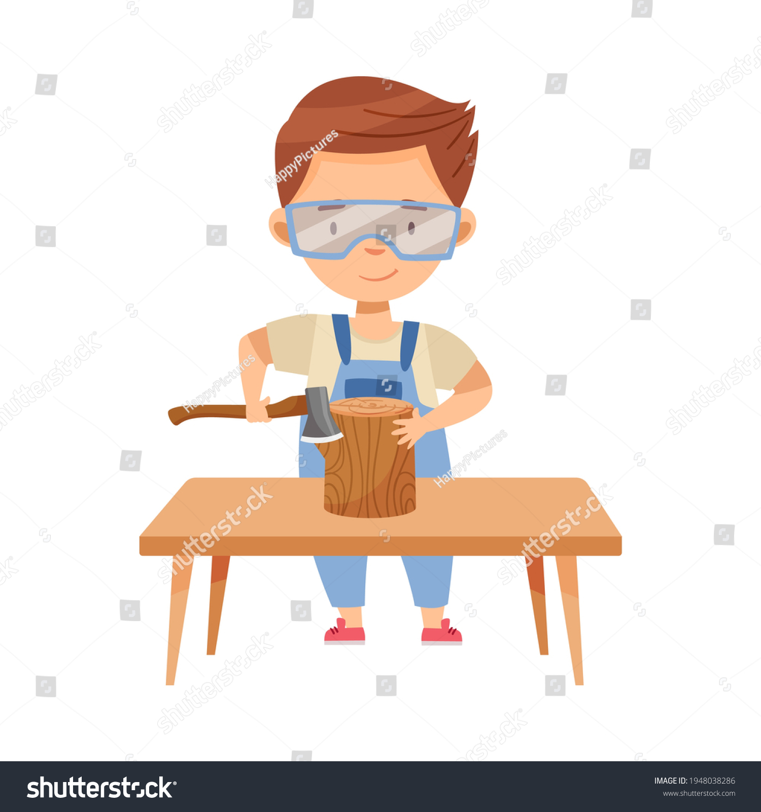 1,707 Child Cutting Wood Stock Vectors, Images & Vector Art 