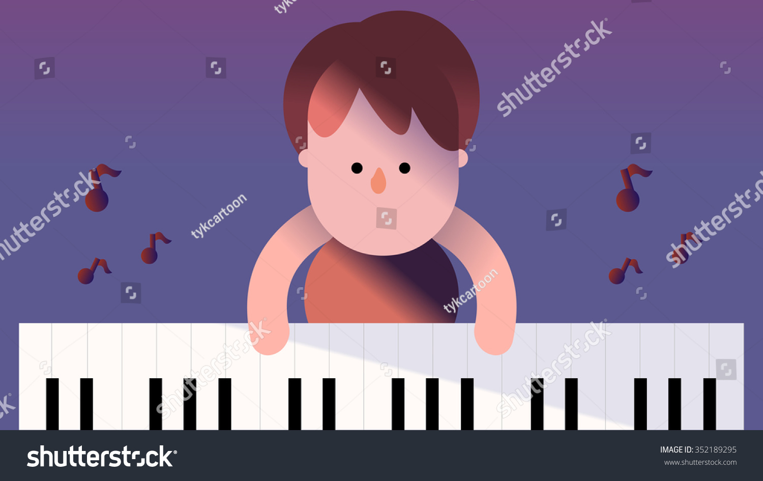 Little Boy Kid Child Student Beginner Stock Vector 352189295 - Shutterstock