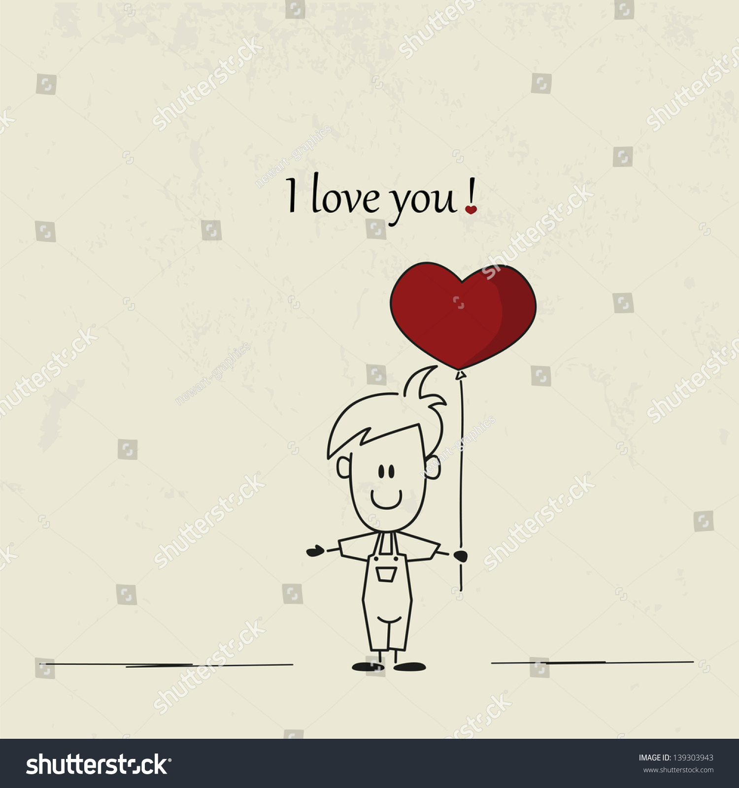 SVG of Little boy with red balloon svg