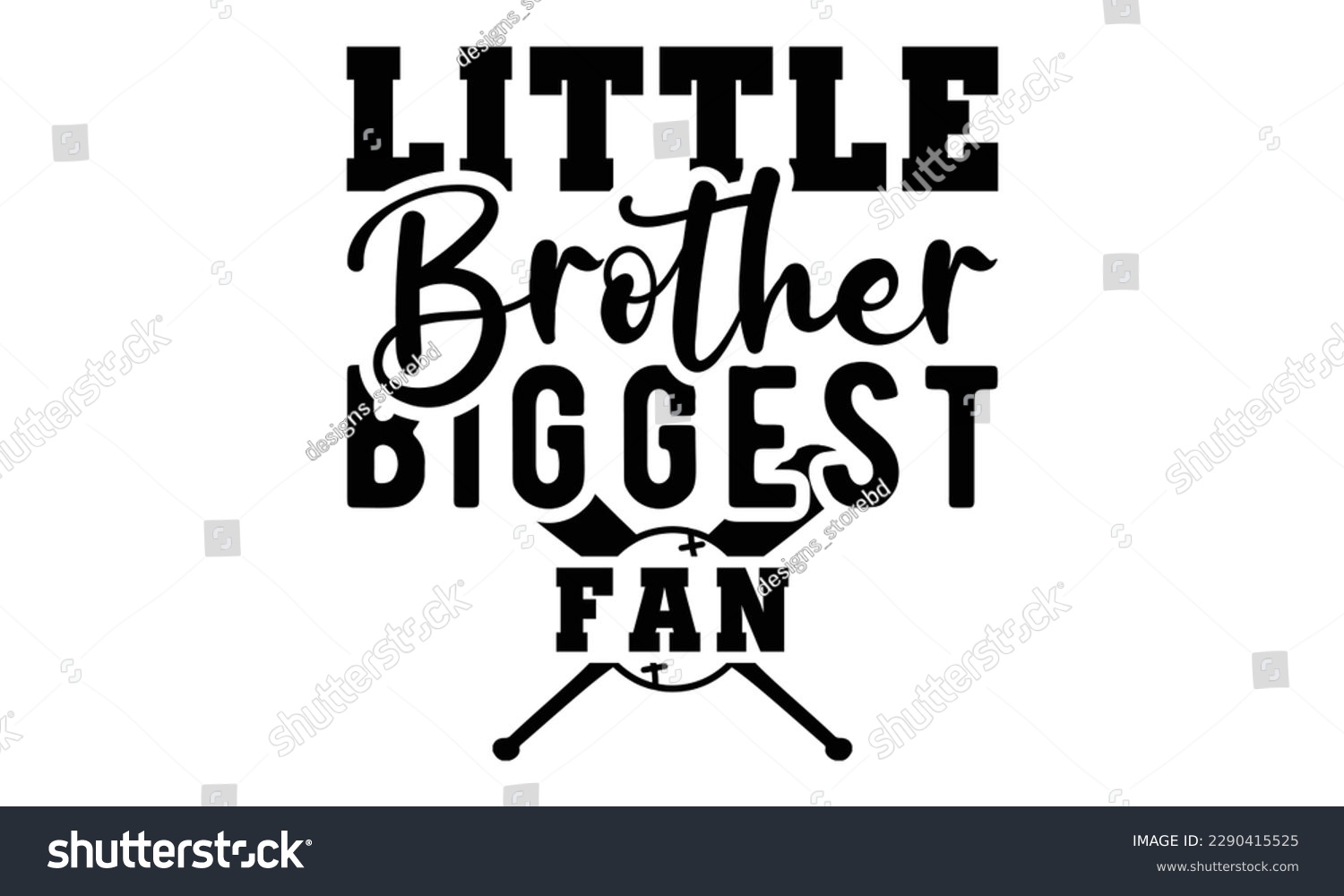 SVG of Little brother biggest fan svg, baseball svg, Baseball Mom SVG Design, softball, softball mom life, Baseball svg bundle, Files for Cutting Typography Circuit and Silhouette, Baseball Mom Life svg