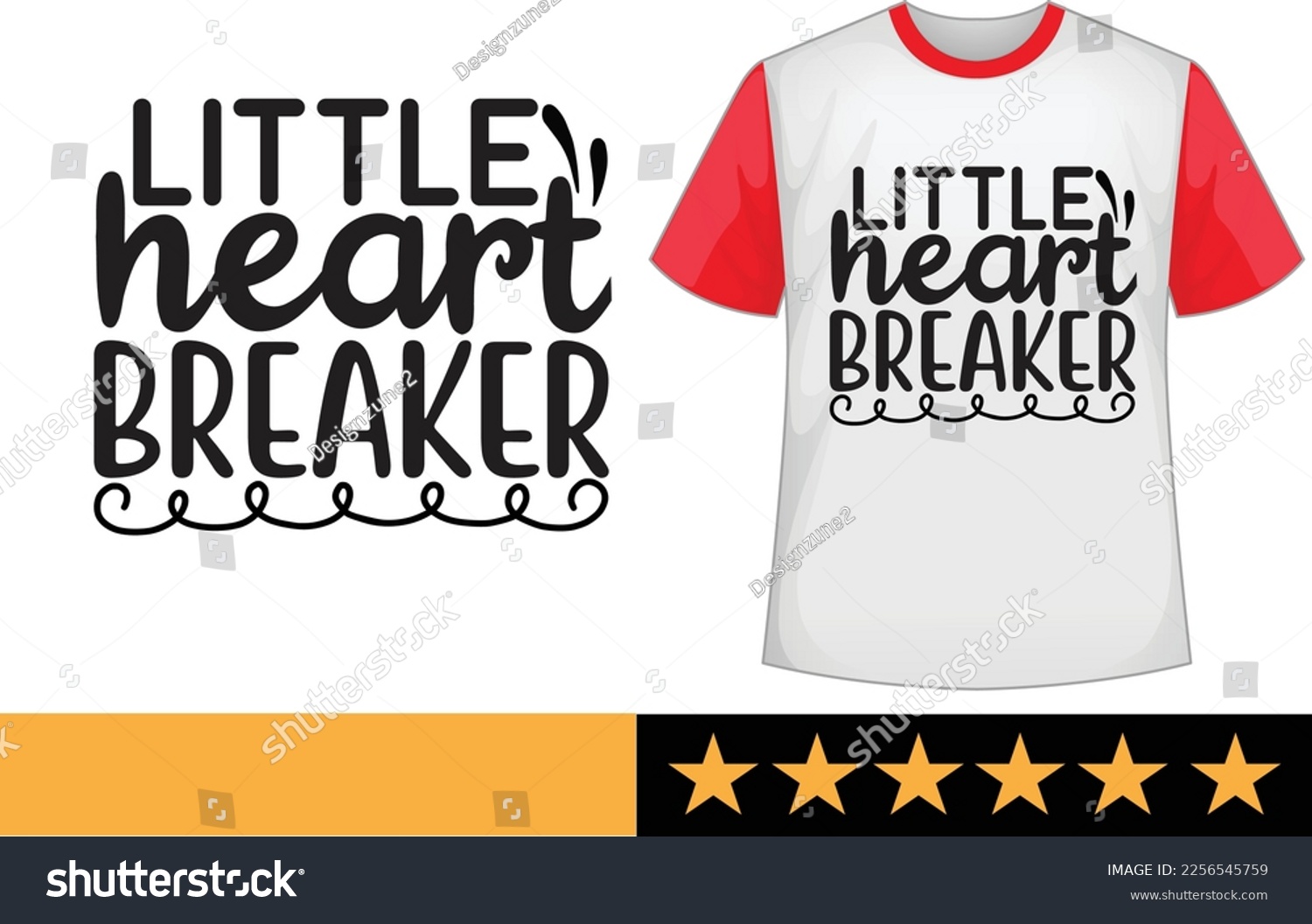 SVG of Little heart breaker svg t shirt design svg