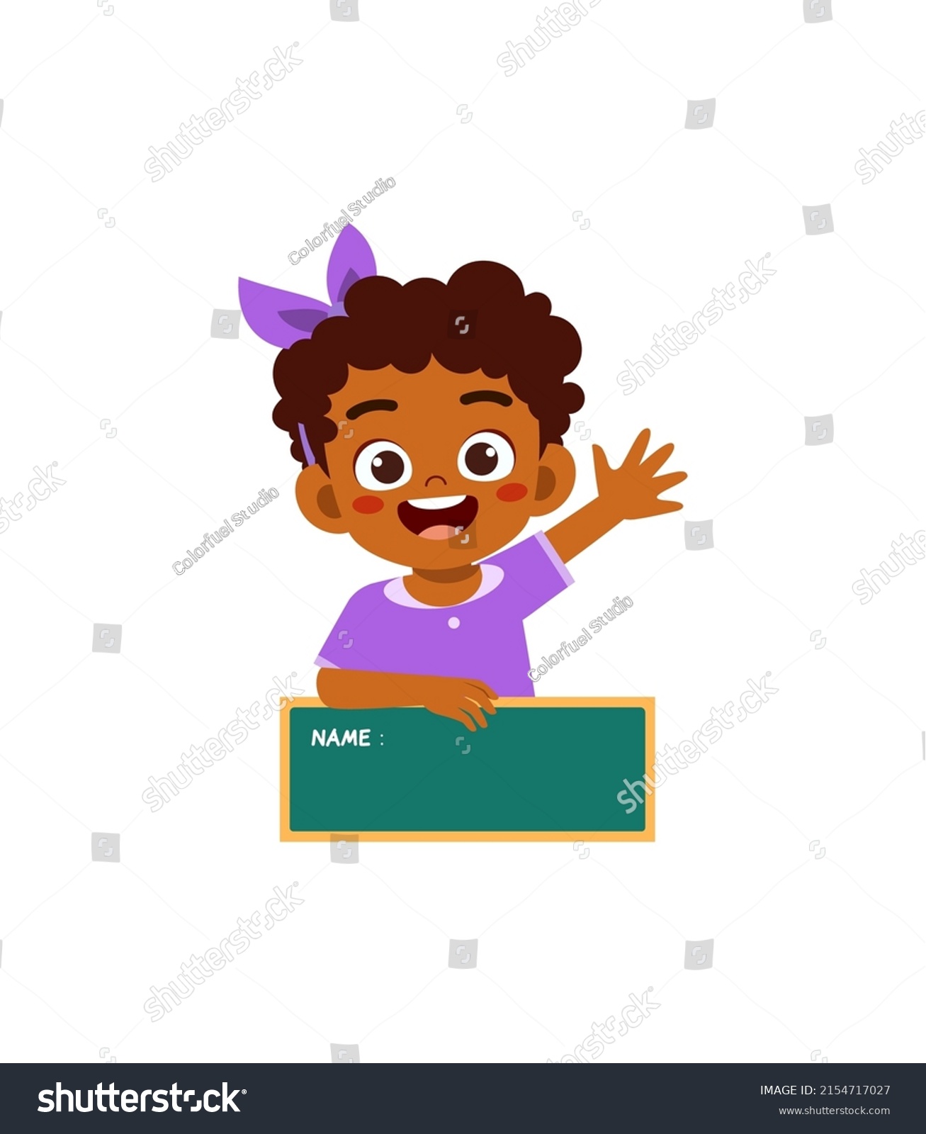 little-kid-holding-name-tag-feel-stock-vector-royalty-free-2154717027