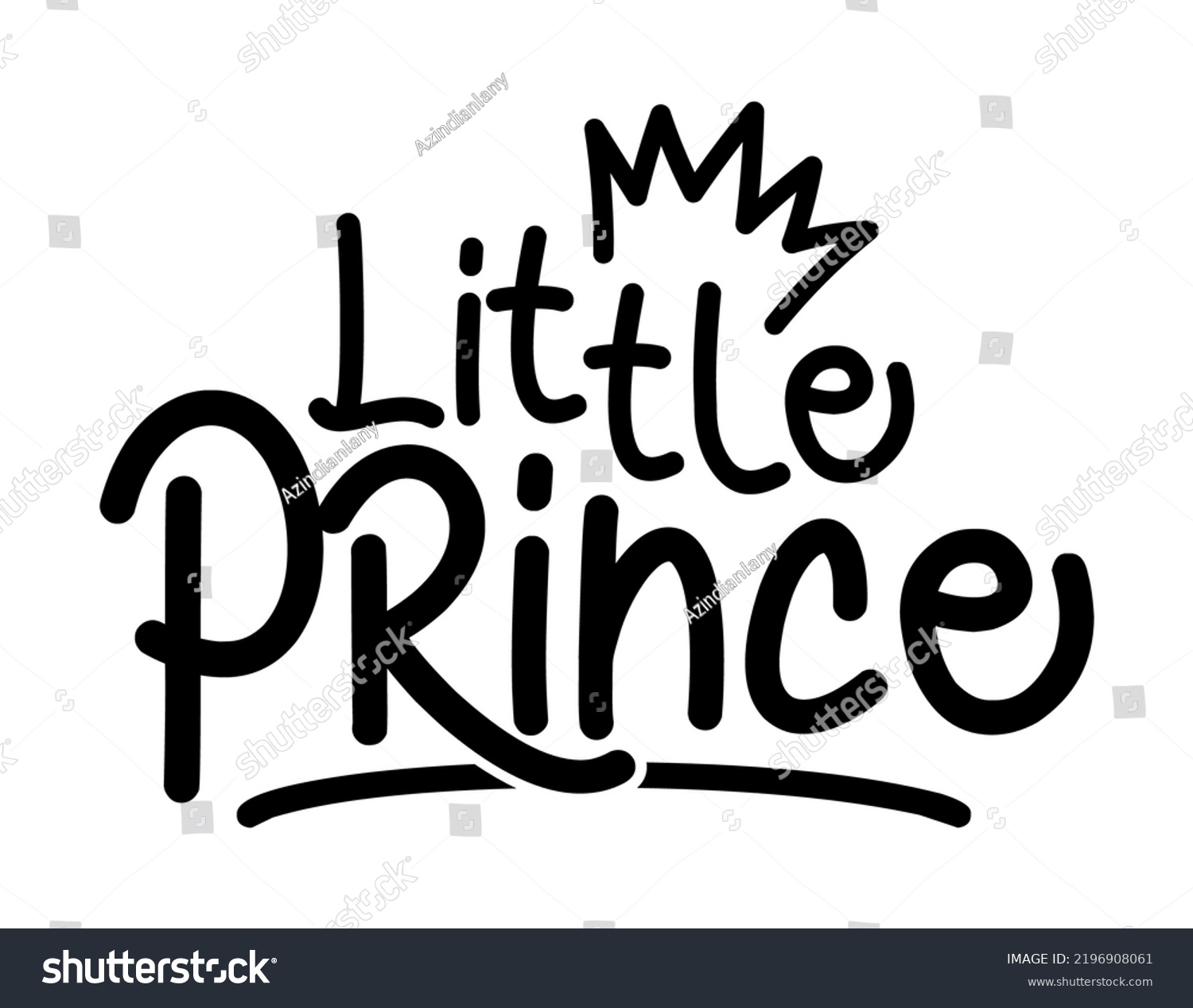 SVG of Little Prince - Vector illustration text for clothes. Royal badge,tag,icon. Inspirational quote card, invitation,banner. Kids calligraphy background. lettering typography poster svg