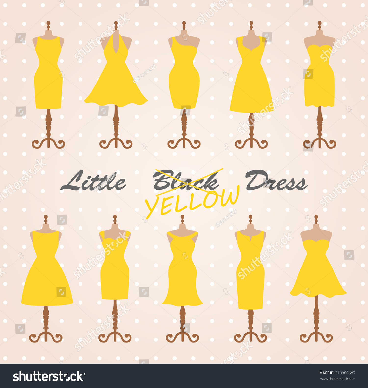 yellow little dress