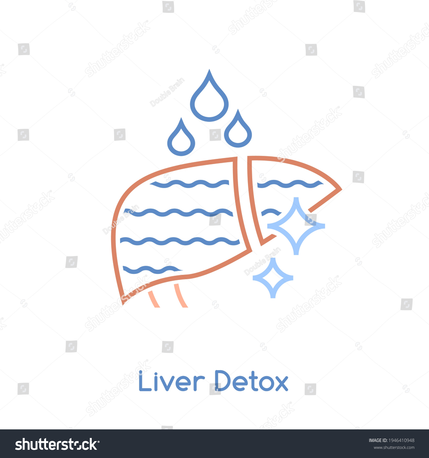 SVG of Liver detox icon. Linear medical pictogram. Detoxification sign. Stop hepatitis concept. Medical, scientific symbol. Healthcare graphic design. Vector illustration isolated on a white background. svg