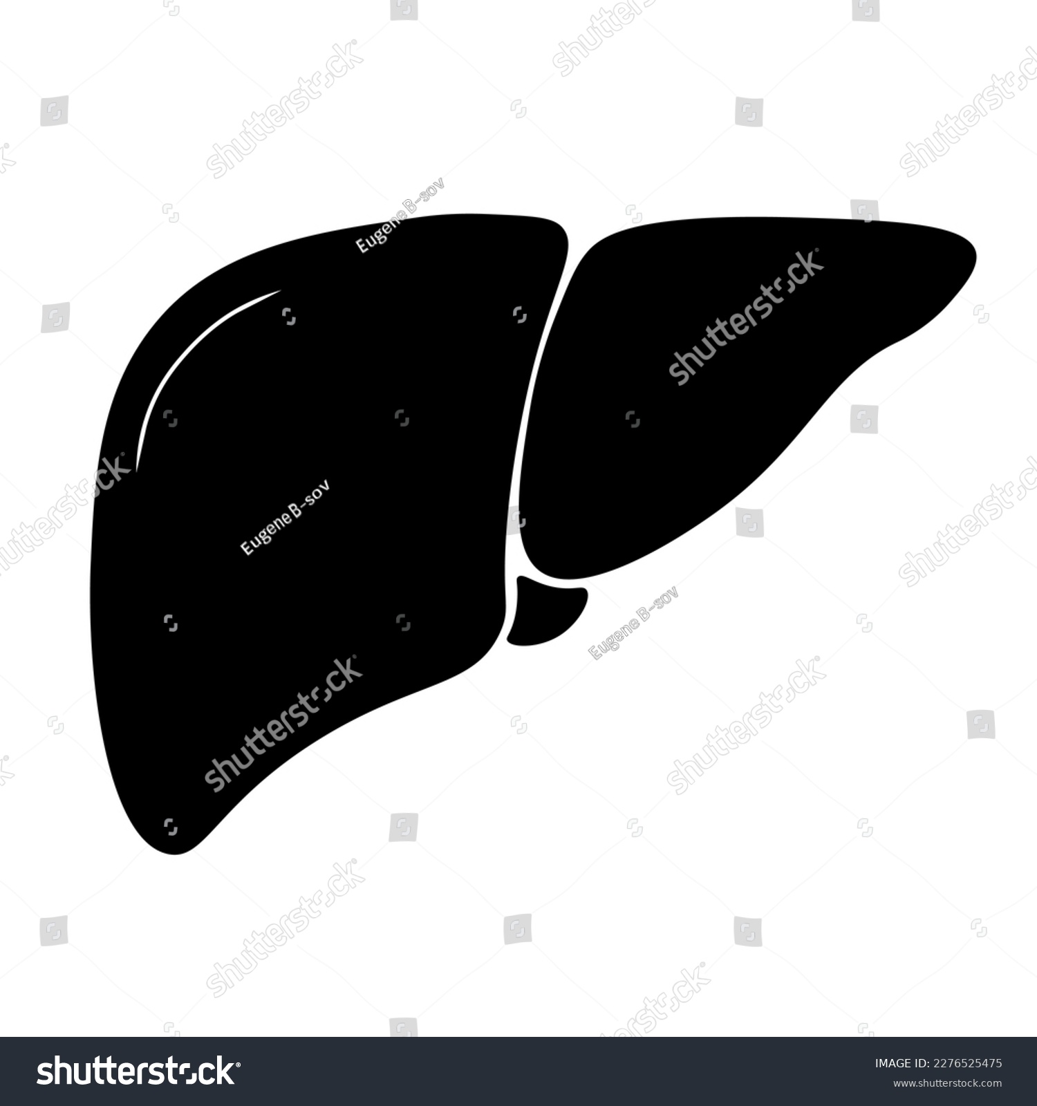 SVG of Liver icon in trendy flat style. Symbol for your web site design, logo, app, UI svg