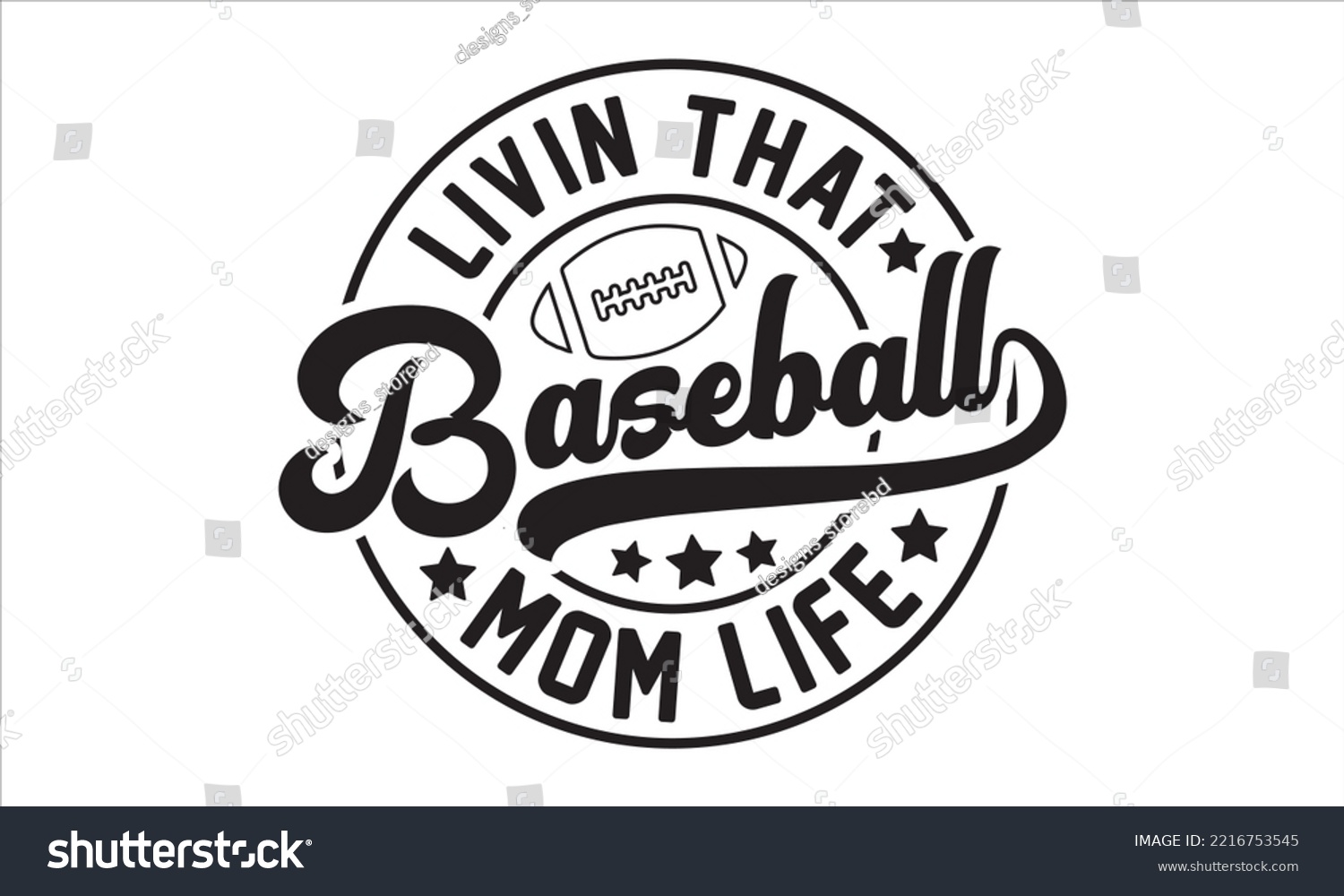 SVG of Livin that baseball mom life SVG,  baseball svg, baseball shirt, softball svg, softball mom life, Baseball svg bundle, Files for Cutting Typography Circuit and Silhouette, digital download Dxf, png svg