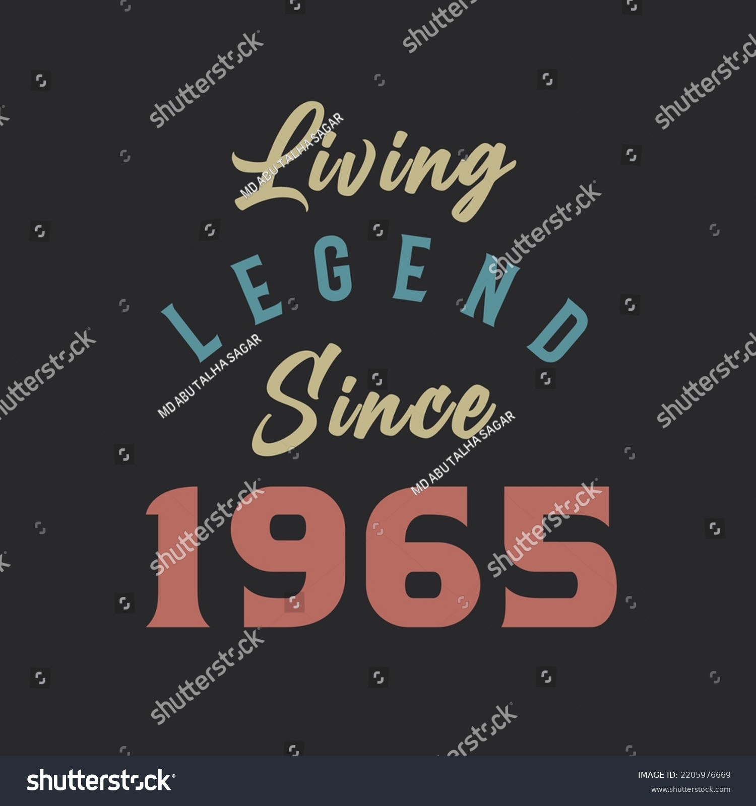 SVG of Living Legend since 1965, Born in 1965 vintage design vector svg