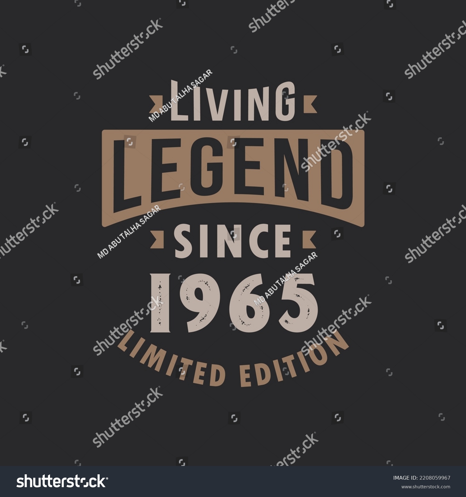 SVG of Living Legend since 1965 Limited Edition. Born in 1965 vintage typography Design. svg