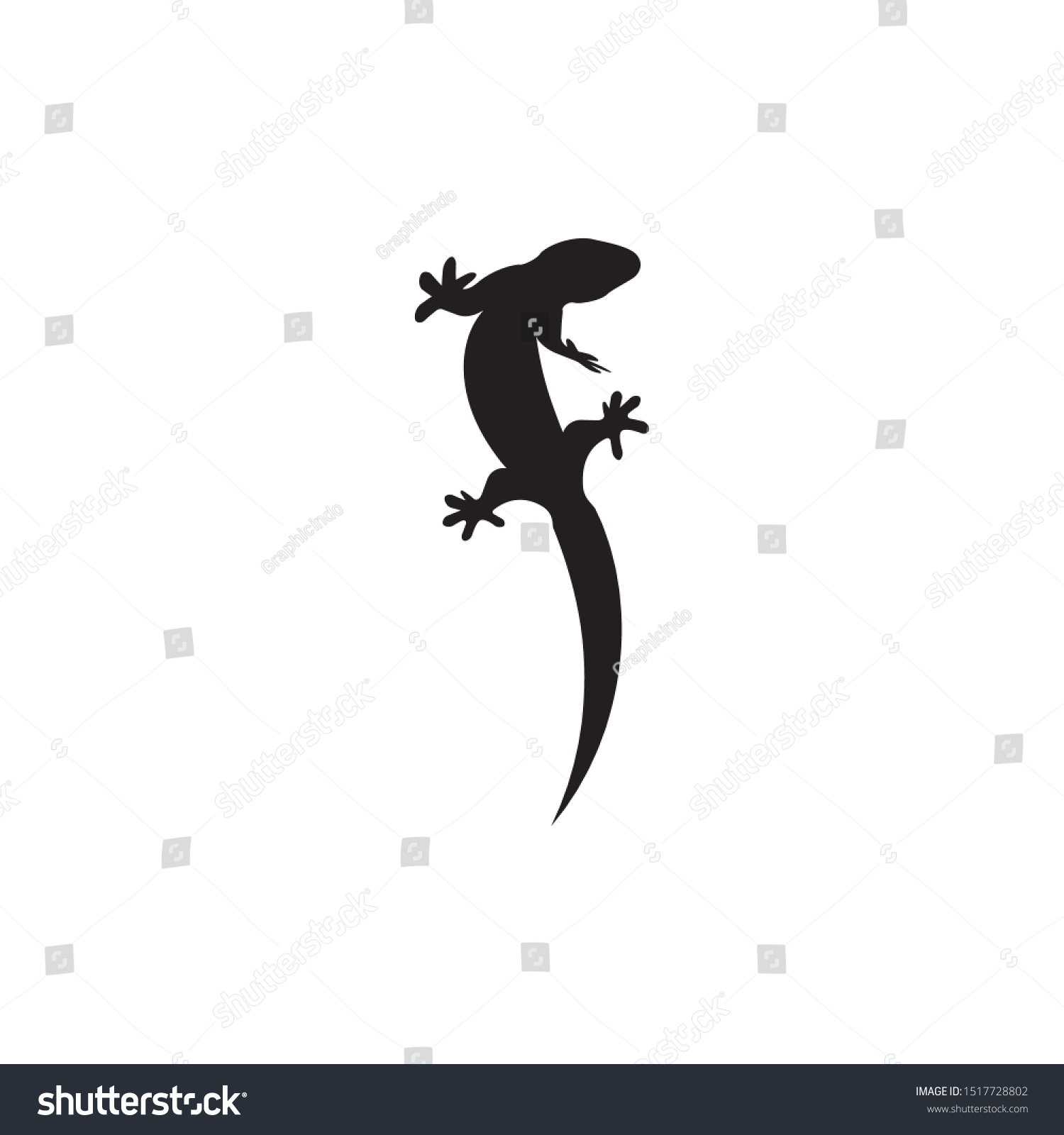 Lizard Vector Icon Logo Symbol Template のベクター画像素材 ロイヤリティフリー