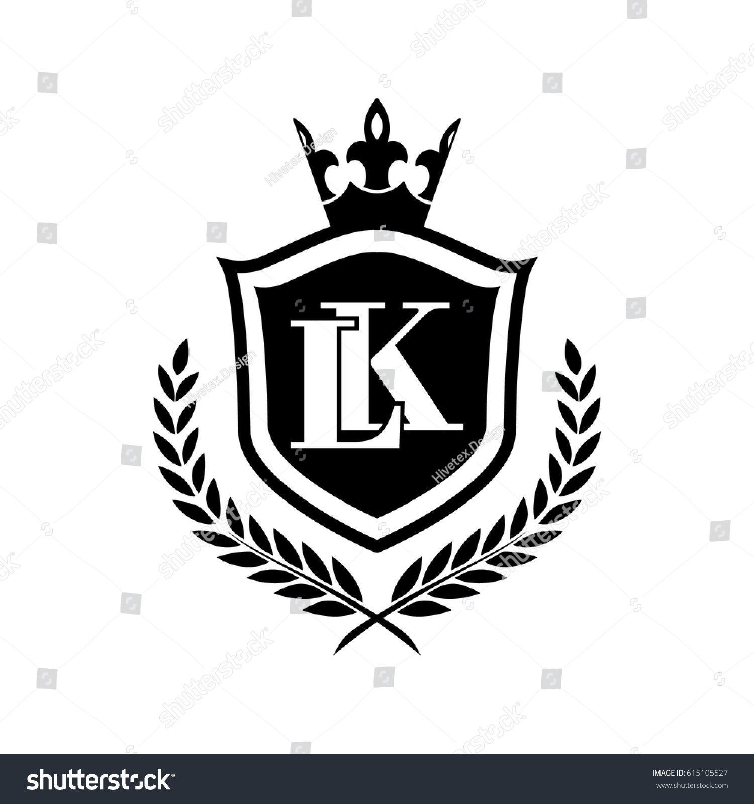 Lk Logo Stock Vector Royalty Free