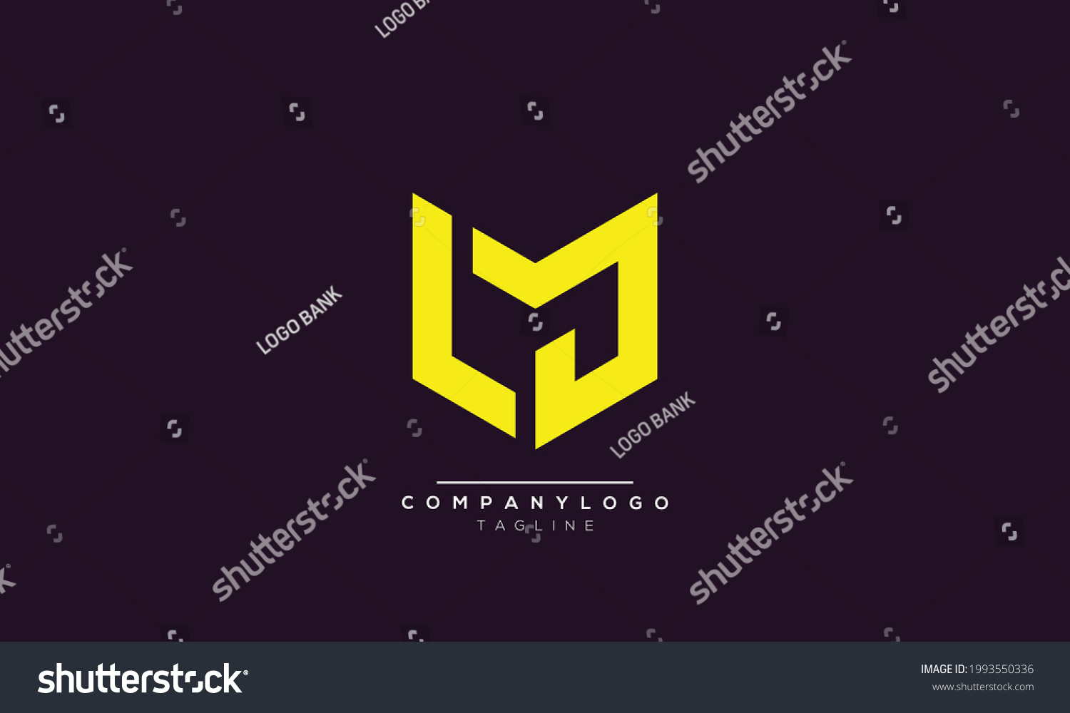 Lm Initials Monogram Letter Text Alphabet Stock Vector (Royalty Free ...