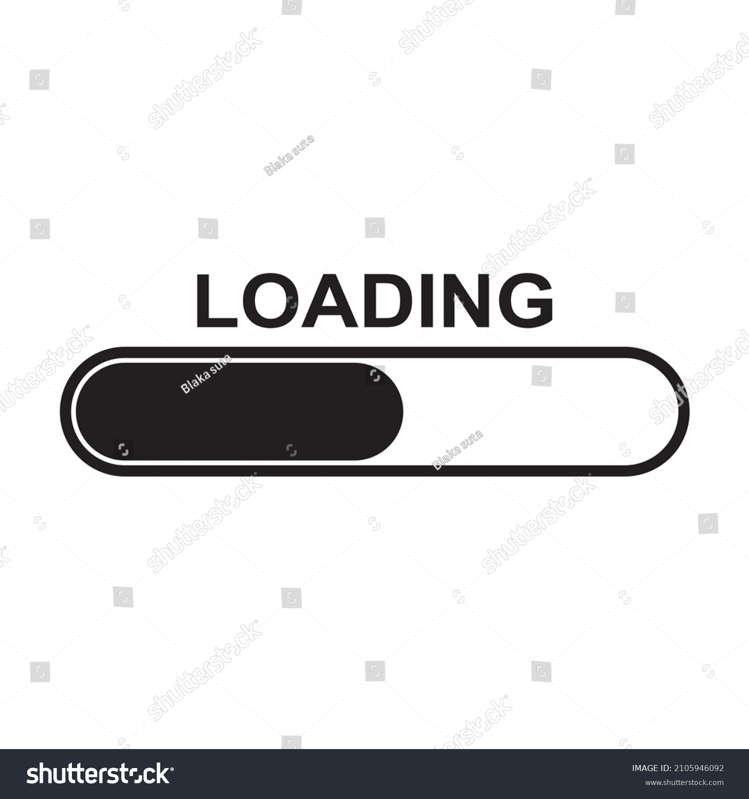 Loading Bar Progress Icon Load Indicator Stock Vector (royalty Free 