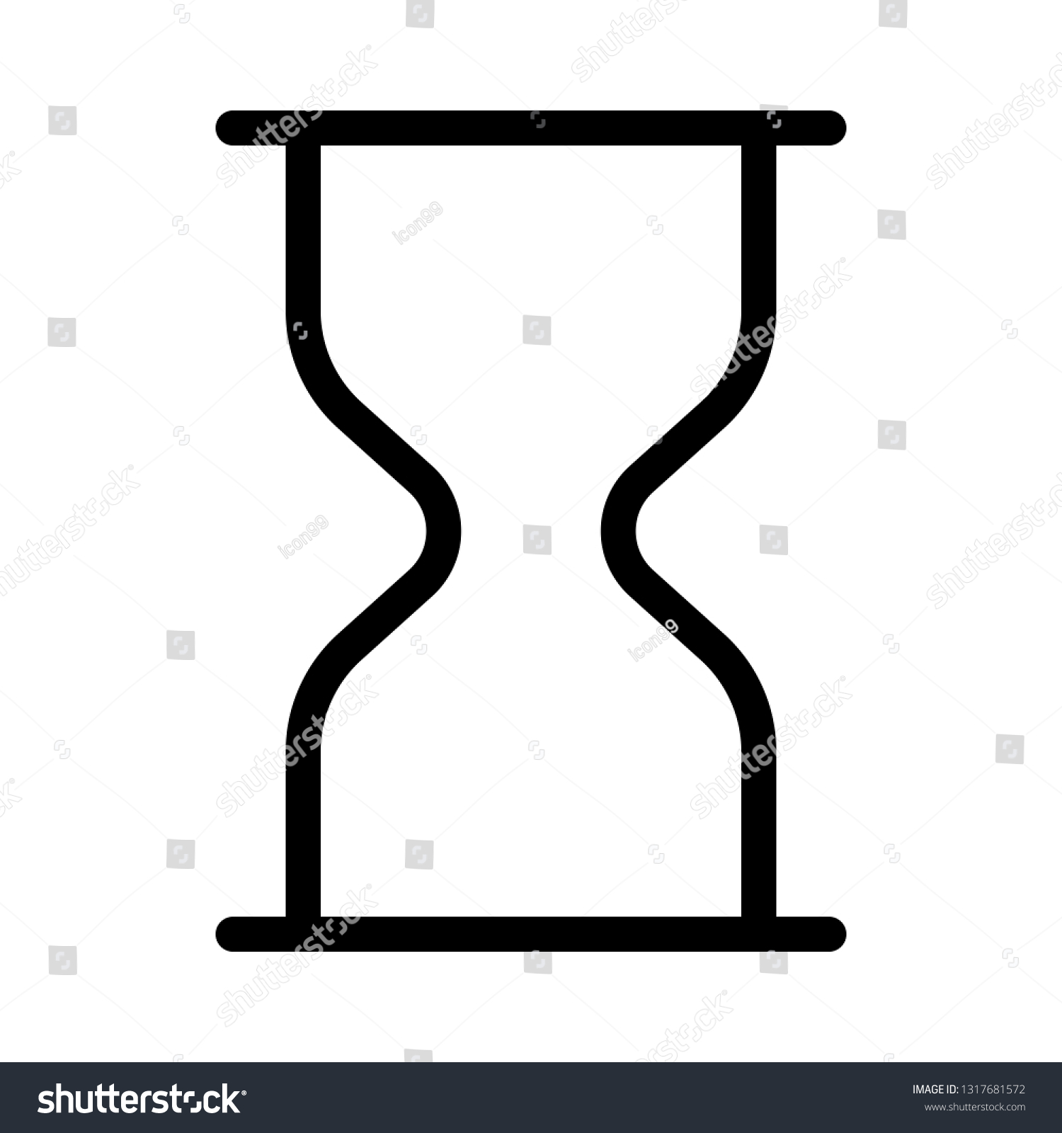Loading Hourglass Symbol Computer System Interface: vector de stock ...