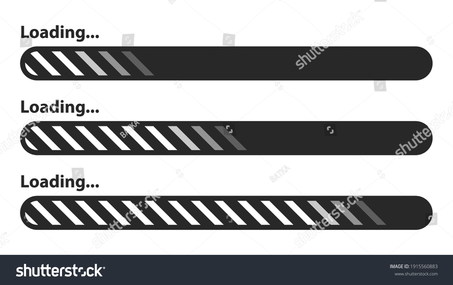 Loading Icons Load Indicator Sign Waiting 库存矢量图（免版税）1915560883 ...