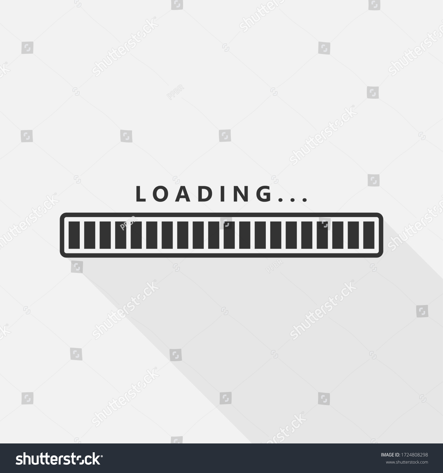 Vektor Stok Loading Progress Bar Loading Status Vector Tanpa Royalti