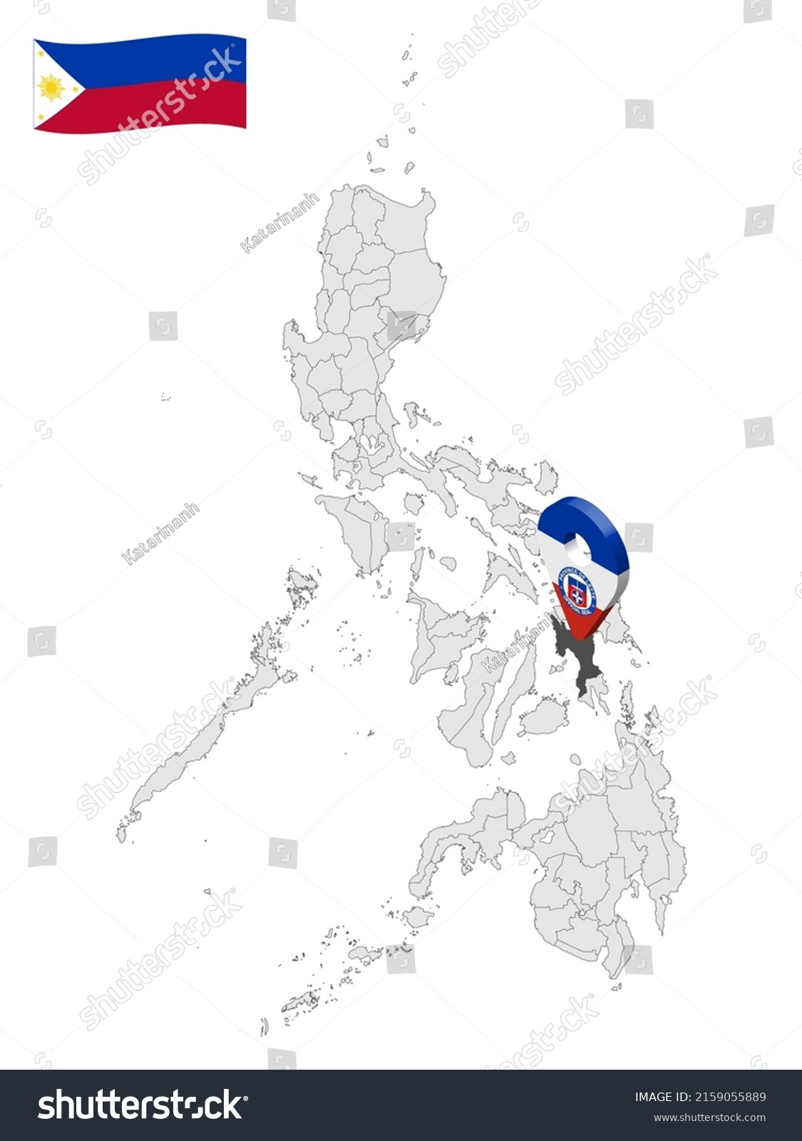 Stock Vector Location Province Of Leyte On Map Philippines D Location Sign Of Leyte Quality Map With 2159055889 