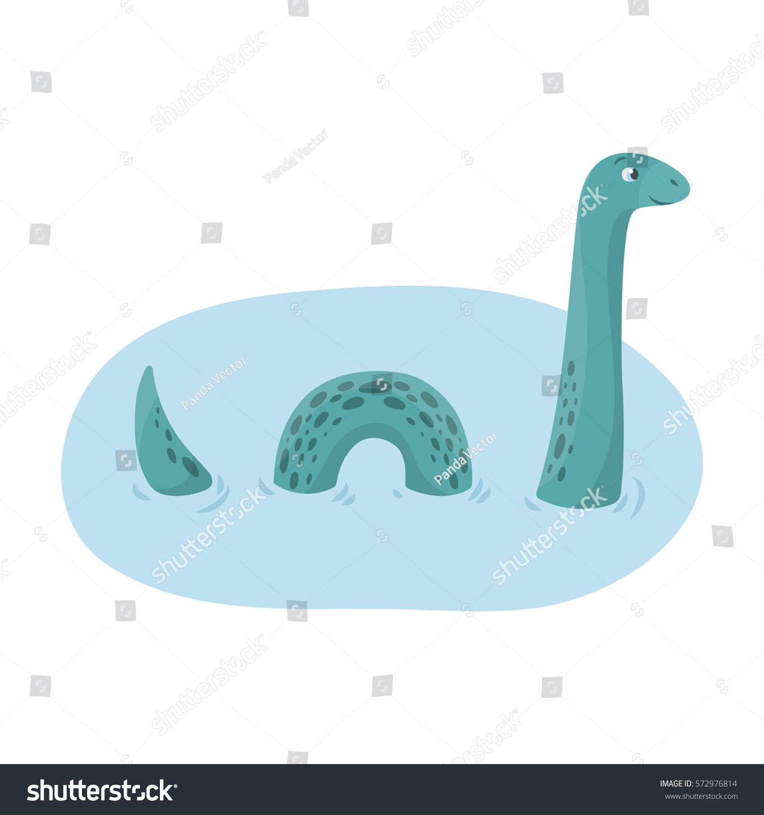 Loch Ness Monster Icon Cartoon Style Stock Vector (Royalty Free) 572976814