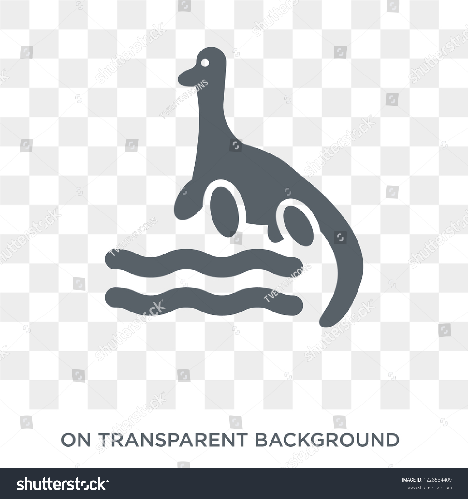 SVG of Loch ness monster icon. Trendy flat vector Loch ness monster icon on transparent background from animals  collection.  svg