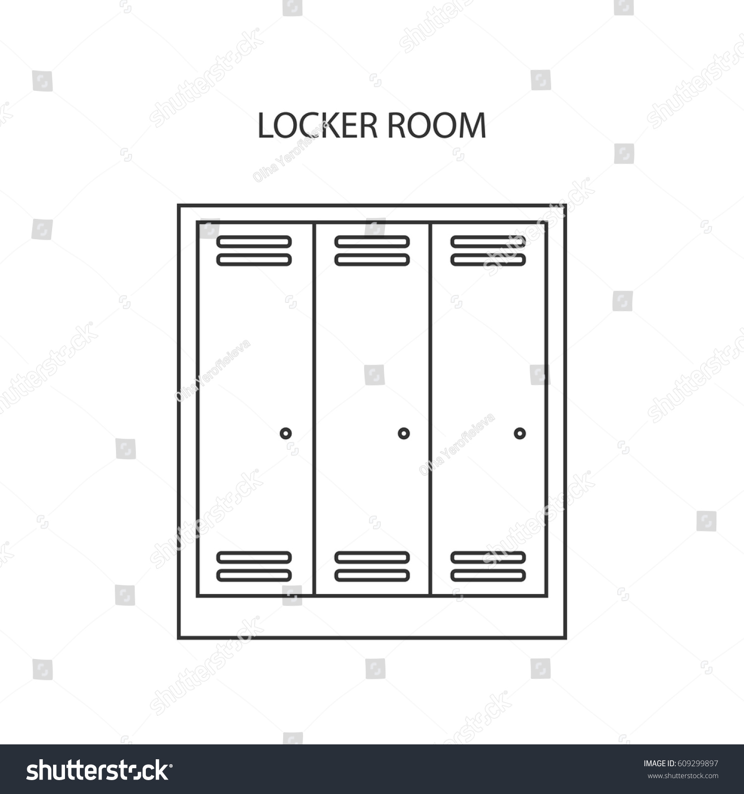 Locker Icon Set Spot Icons Modern Stock Vector 609299897 - Shutterstock